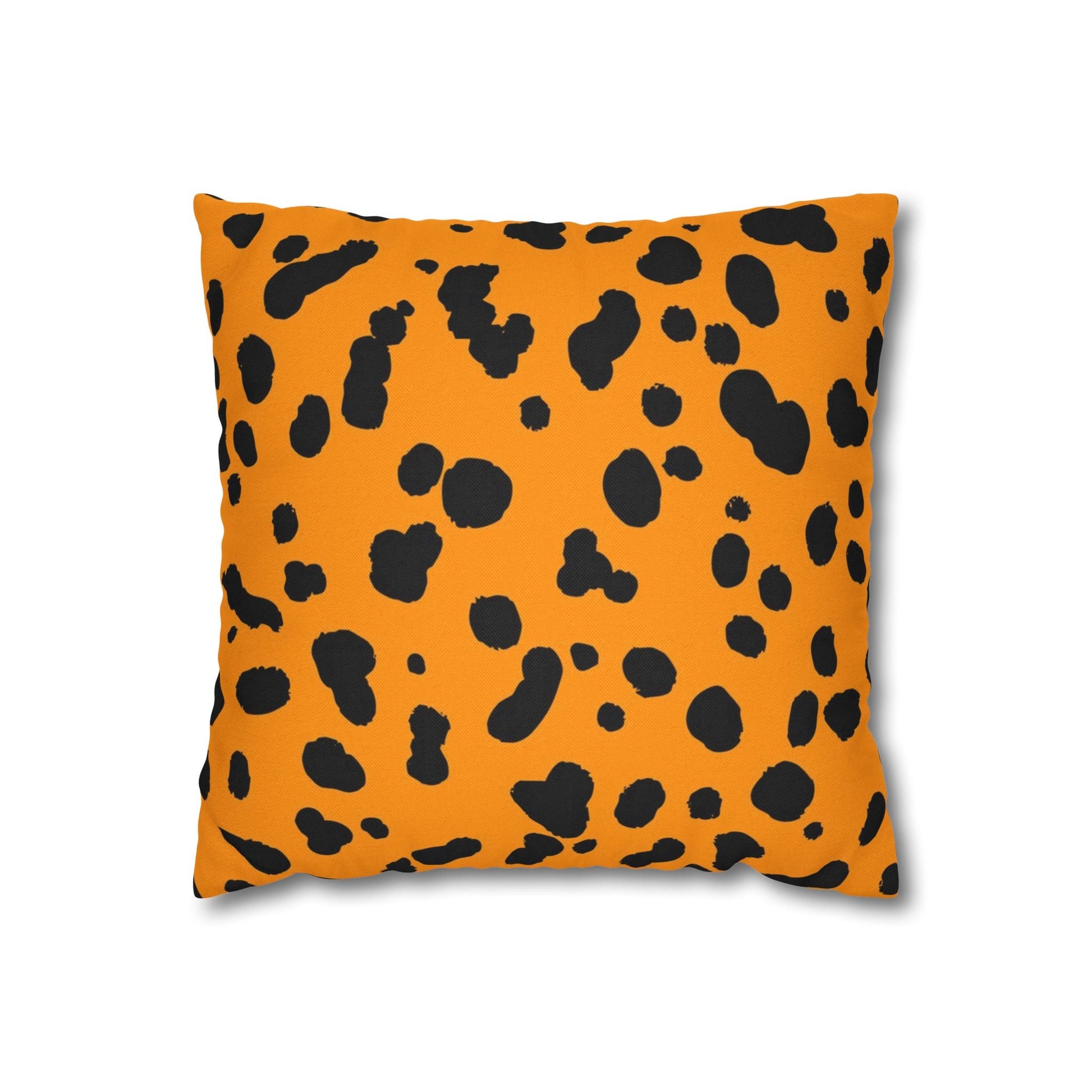 Orange Dalmatian Spot Pillow, Artsulli - Art is Long, Life is Short, Home Decor, Size, 14" × 14", , , , , 30428301155984943727