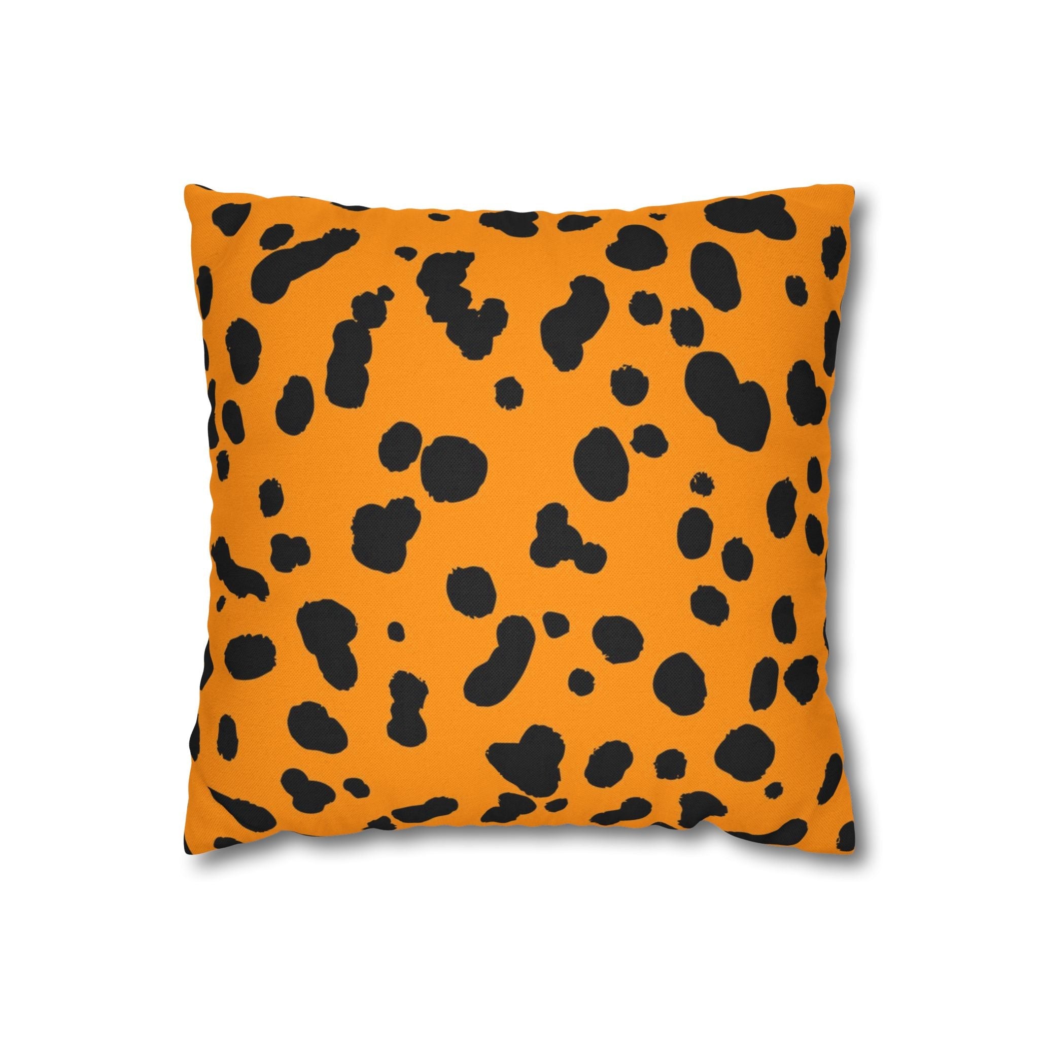 Orange Dalmatian Spot Pillow, Artsulli - Art is Long, Life is Short, Home Decor, Size, 14" × 14", , , , , 30428301155984943727