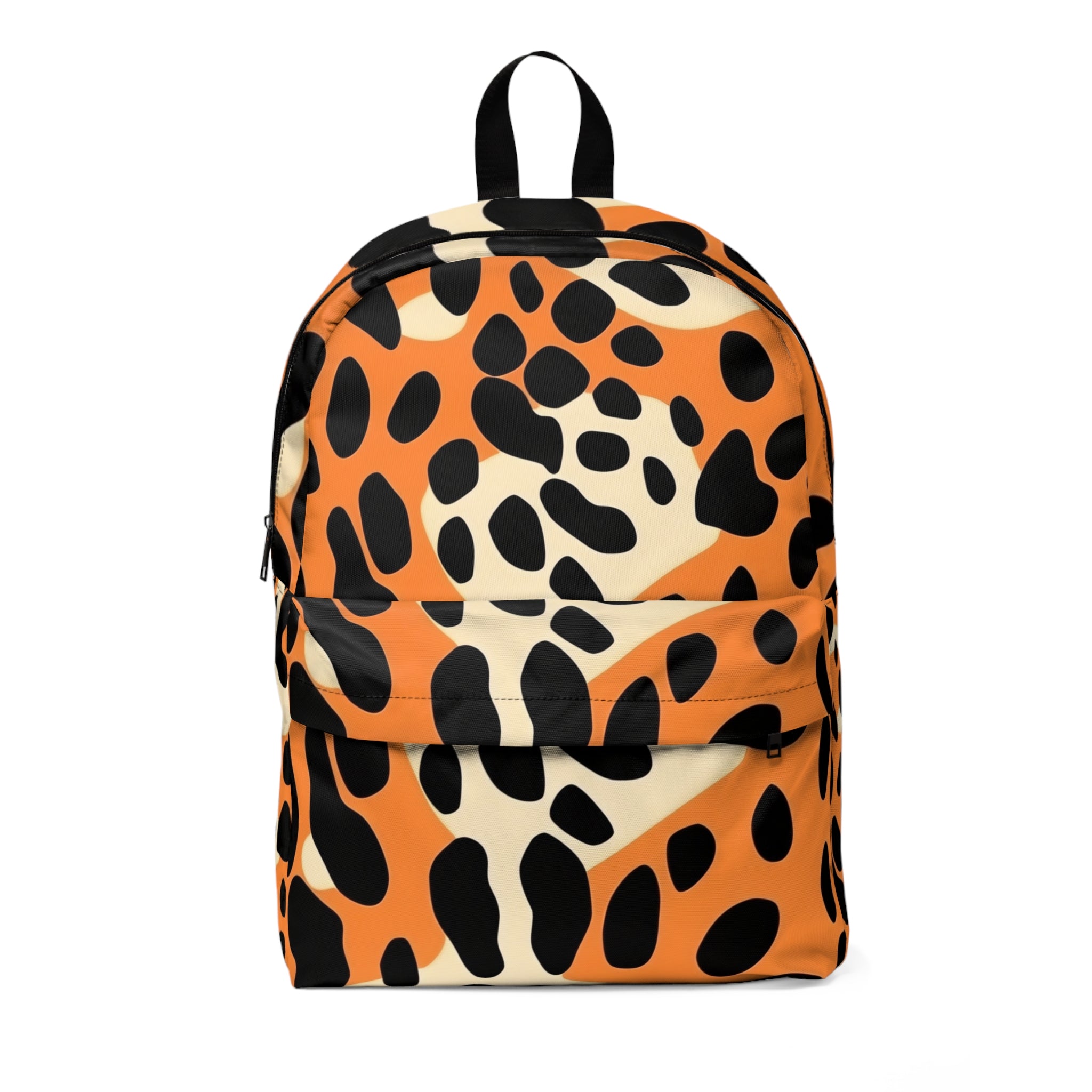 Orange Leopard Print Backpack, Artsulli - Art is Long, Life is Short, Bags, Size, One size, , , , , 31295732276950321572