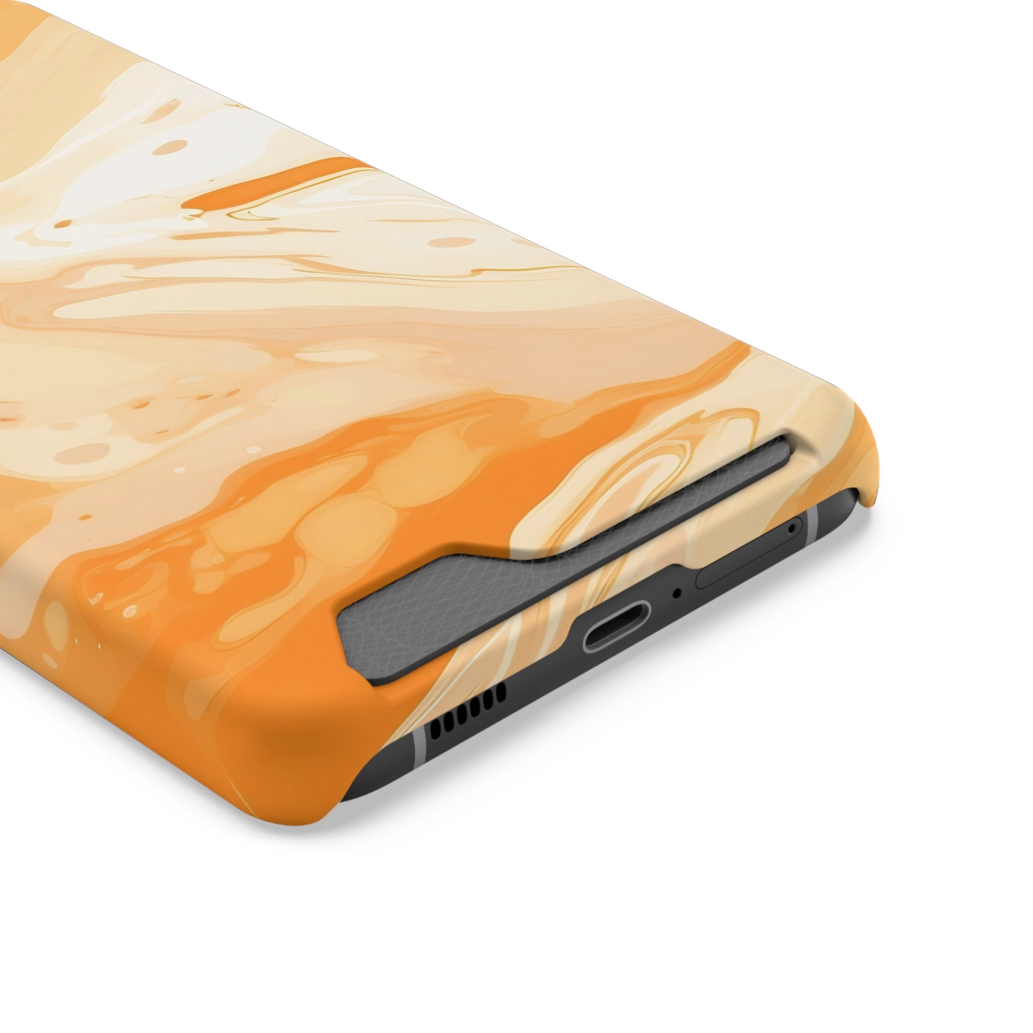 Orange Marble Cardholder Case, Artsulli - Art is Long, Life is Short, Phone Case, , , , , , , 