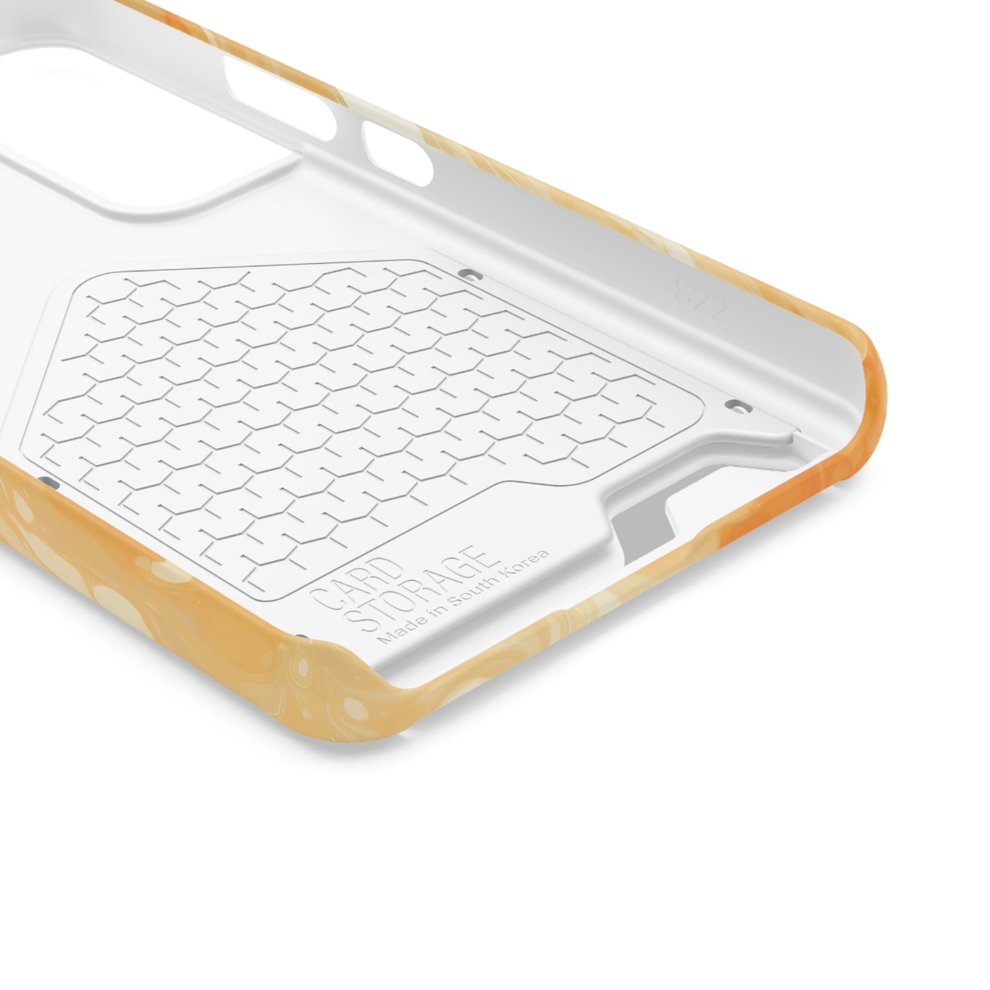 Orange Marble Cardholder Phone Case, Artsulli - Art is Long, Life is Short, Phone Case, , , , , , , 