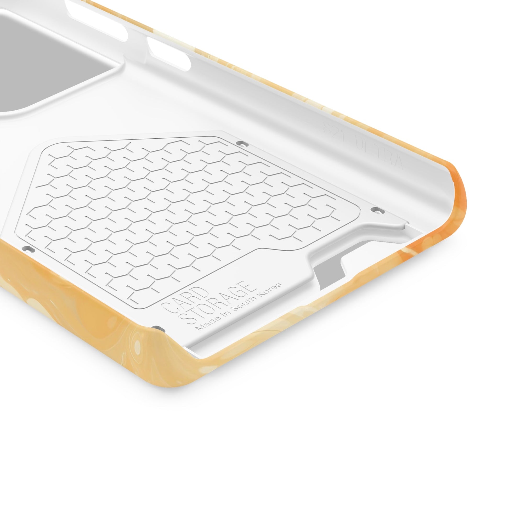 Orange Marble Cardholder Phone Case, Artsulli - Art is Long, Life is Short, Phone Case, , , , , , , 