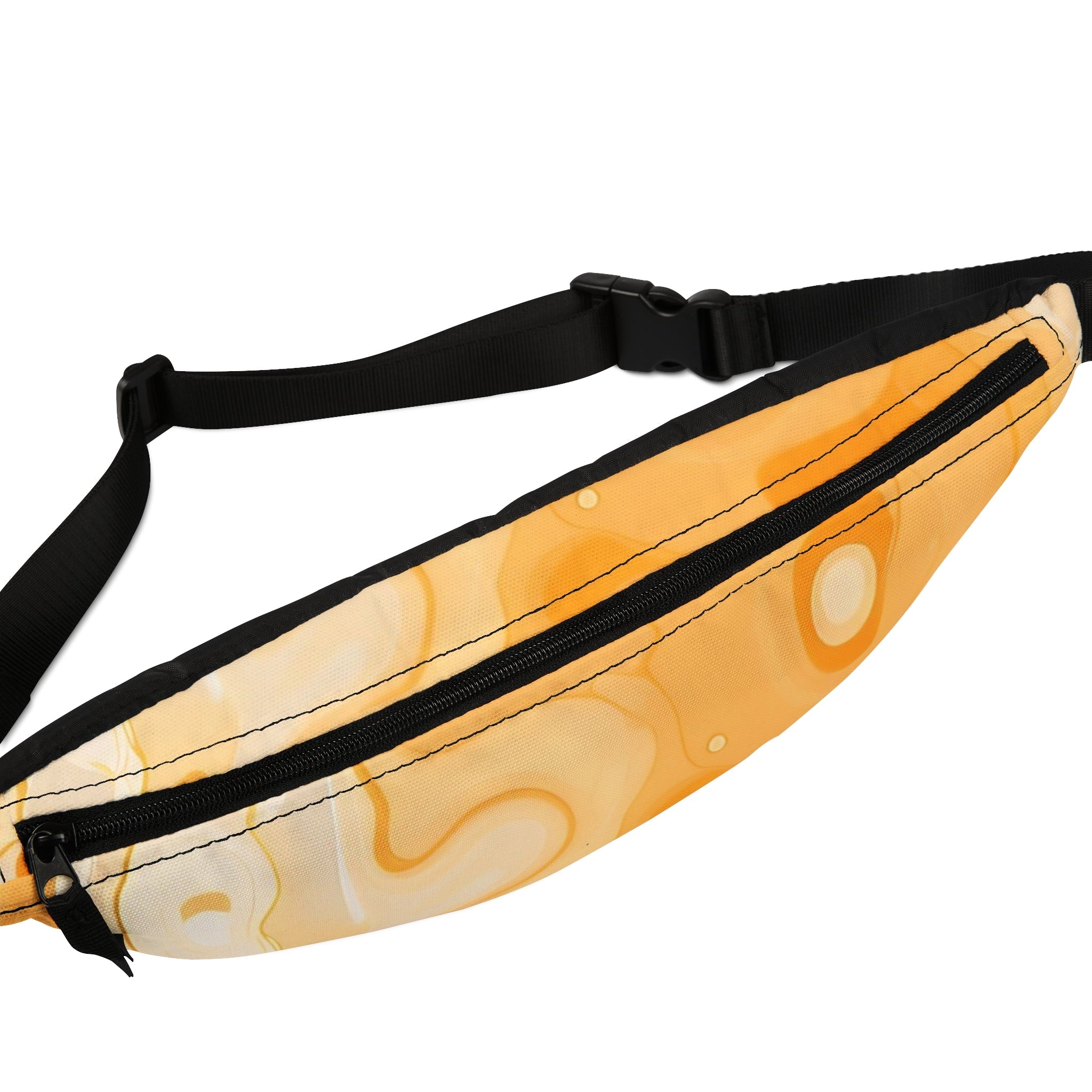 Orange Marble Fanny Pack, Artsulli - Art is Long, Life is Short, Bags, , , , , , , 