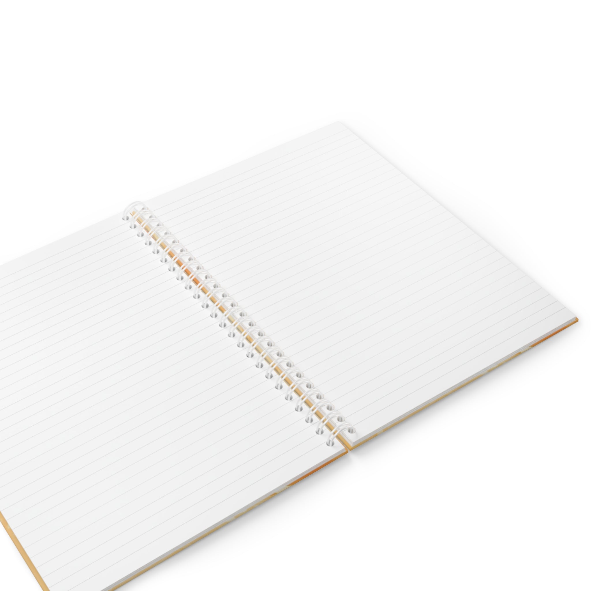 Printify Orange Marbled Wide-Ruled Spiral Notebook 2025