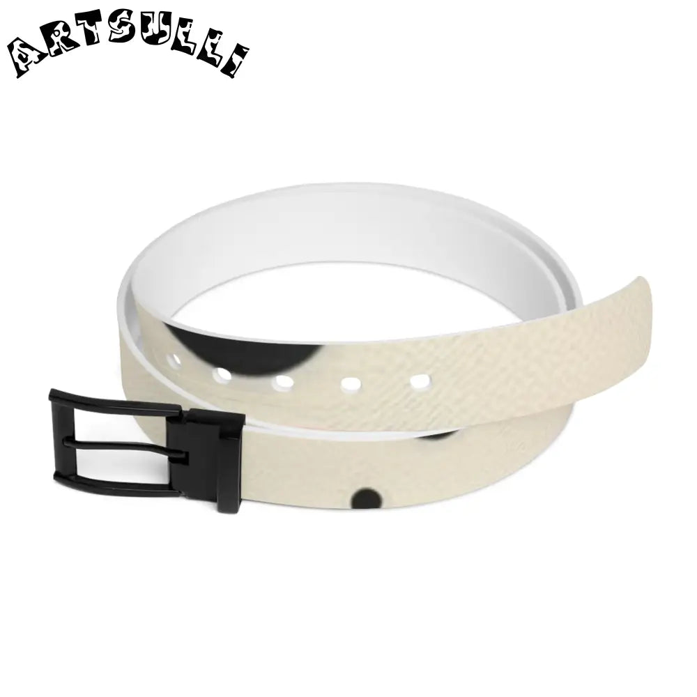 Organic Cow Print Belt, Artsulli - Art is Long, Life is Short, Accessories, Material, Black Metal, Size, 50'', , , 84803288751383