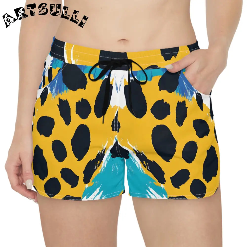 Paint Brush Strokes Shorts Encompasses Comfort, Artsulli - Art is Long, Life is Short, All Over Prints, , , , , , , 