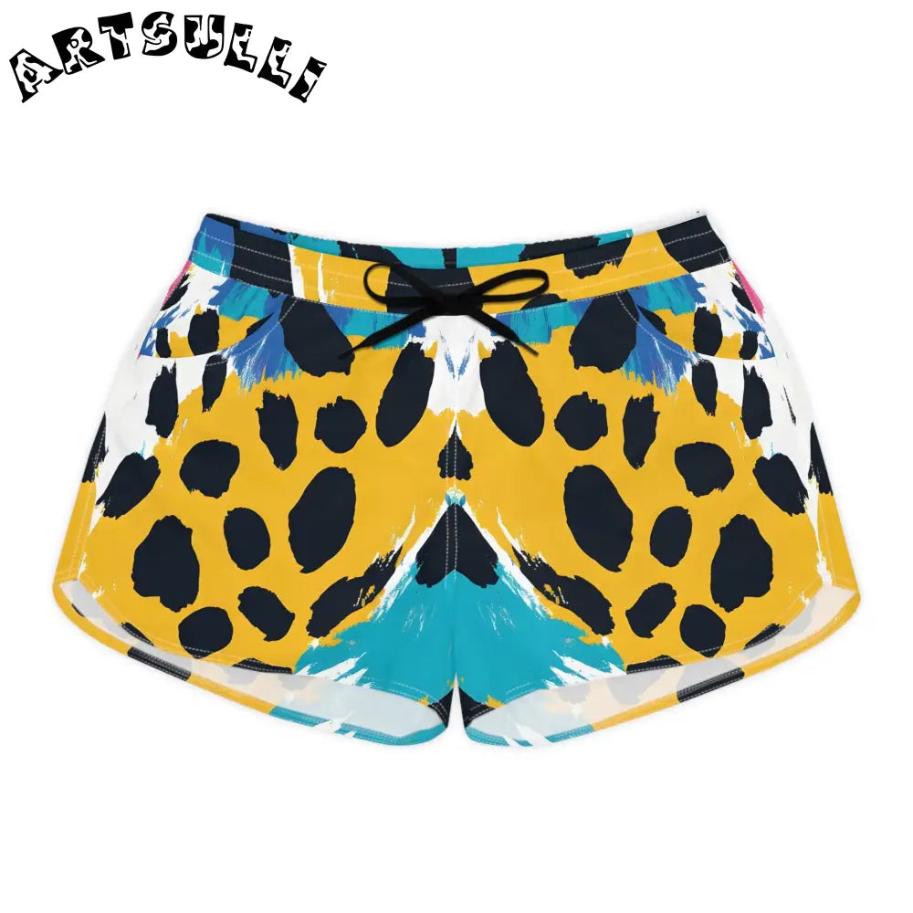 Paint Brush Strokes Shorts Encompasses Comfort, Artsulli - Art is Long, Life is Short, All Over Prints, Size, S, Color, Black drawstring, , , 24900148734280246303