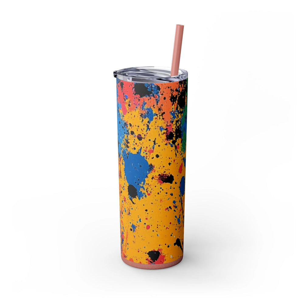 Paint Splatter Maars Skinny Tumbler, Artsulli - Art is Long, Life is Short, Mug, , , , , , , 