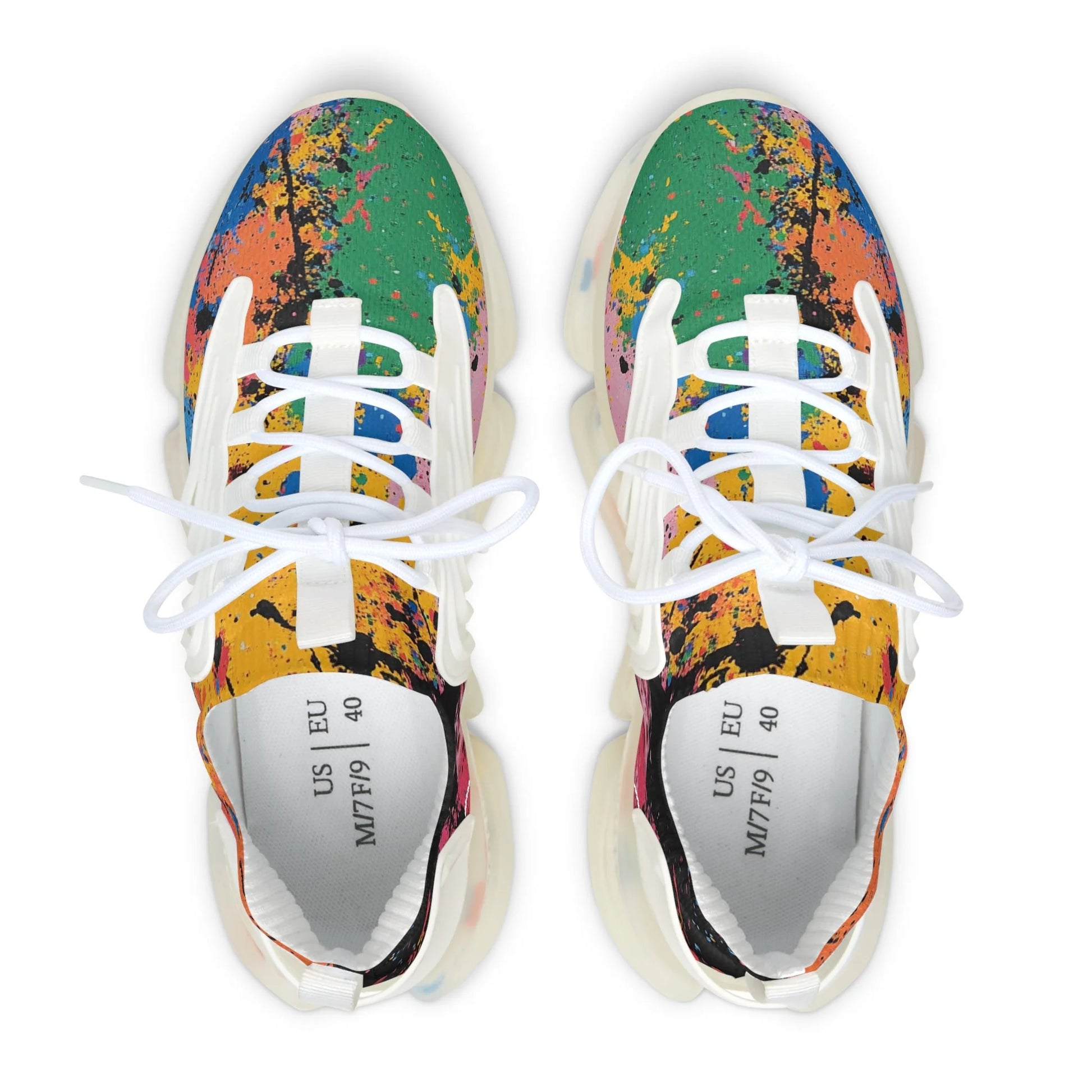 Paint Splatter Mesh Sneakers Delivers Comfort, Artsulli - Art is Long, Life is Short, Shoes, , , , , , , 