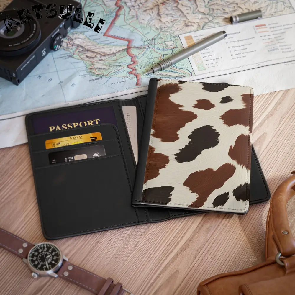 JAKKOUTTHEBXX Cow Print Passport Cover 2025