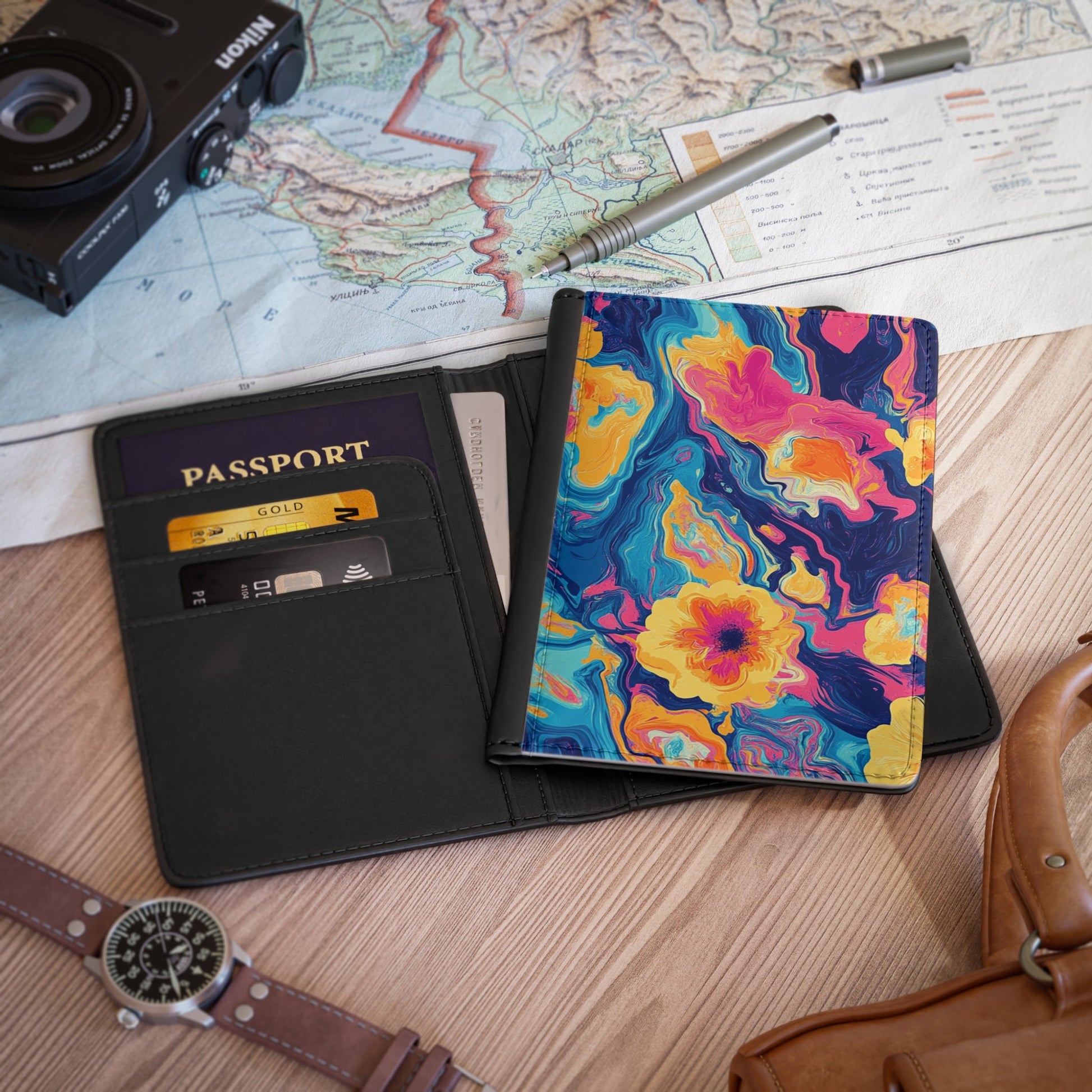 Passport Cover, Artsulli - Art is Long, Life is Short, Accessories, , , , , , , 