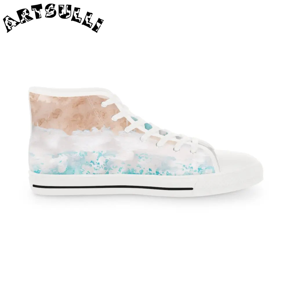 Pastel Abstract High Tops with Deodorant Memory Foam, Artsulli - Art is Long, Life is Short, Shoes, , , , , , , 