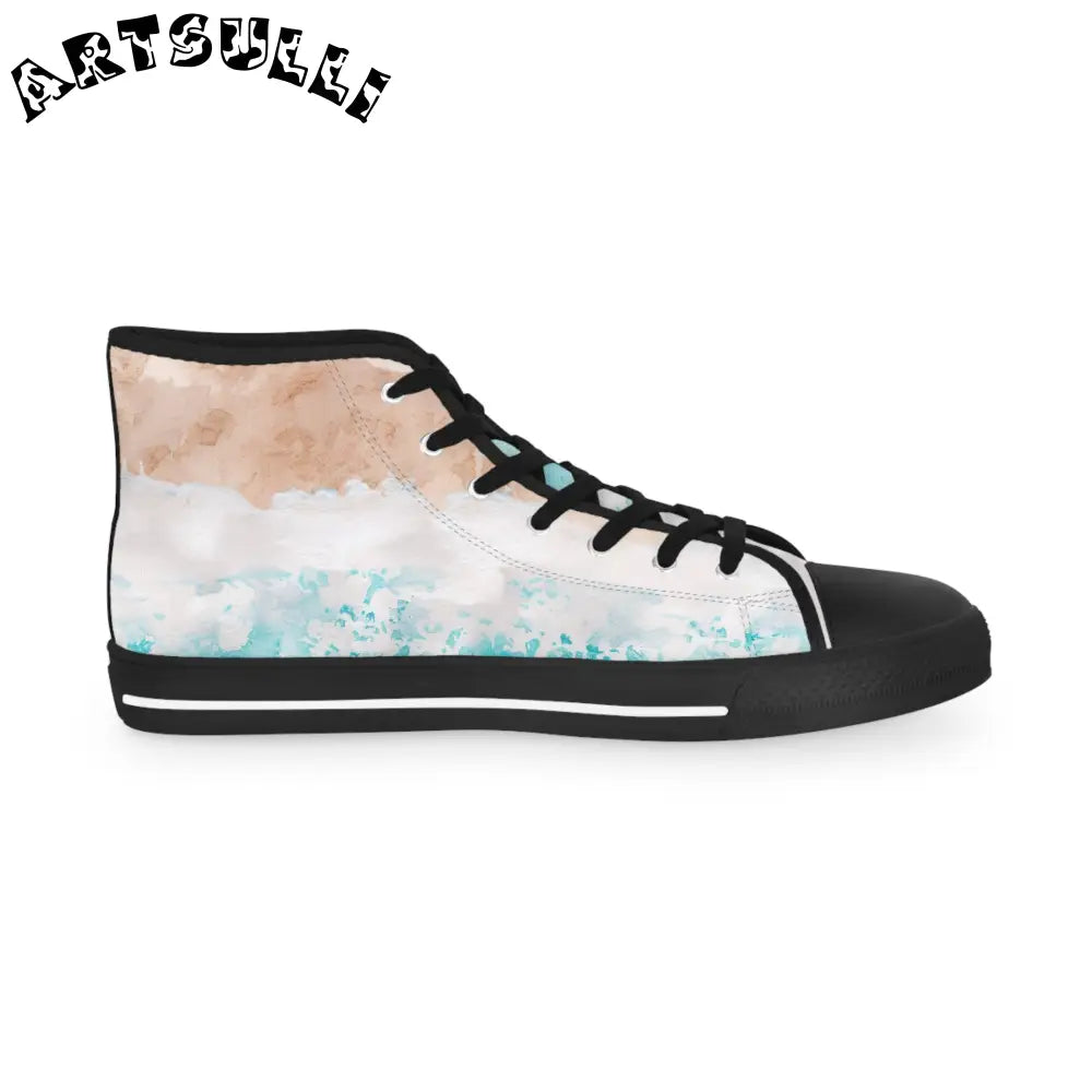 Pastel Abstract High Tops with Deodorant Memory Foam, Artsulli - Art is Long, Life is Short, Shoes, , , , , , , 