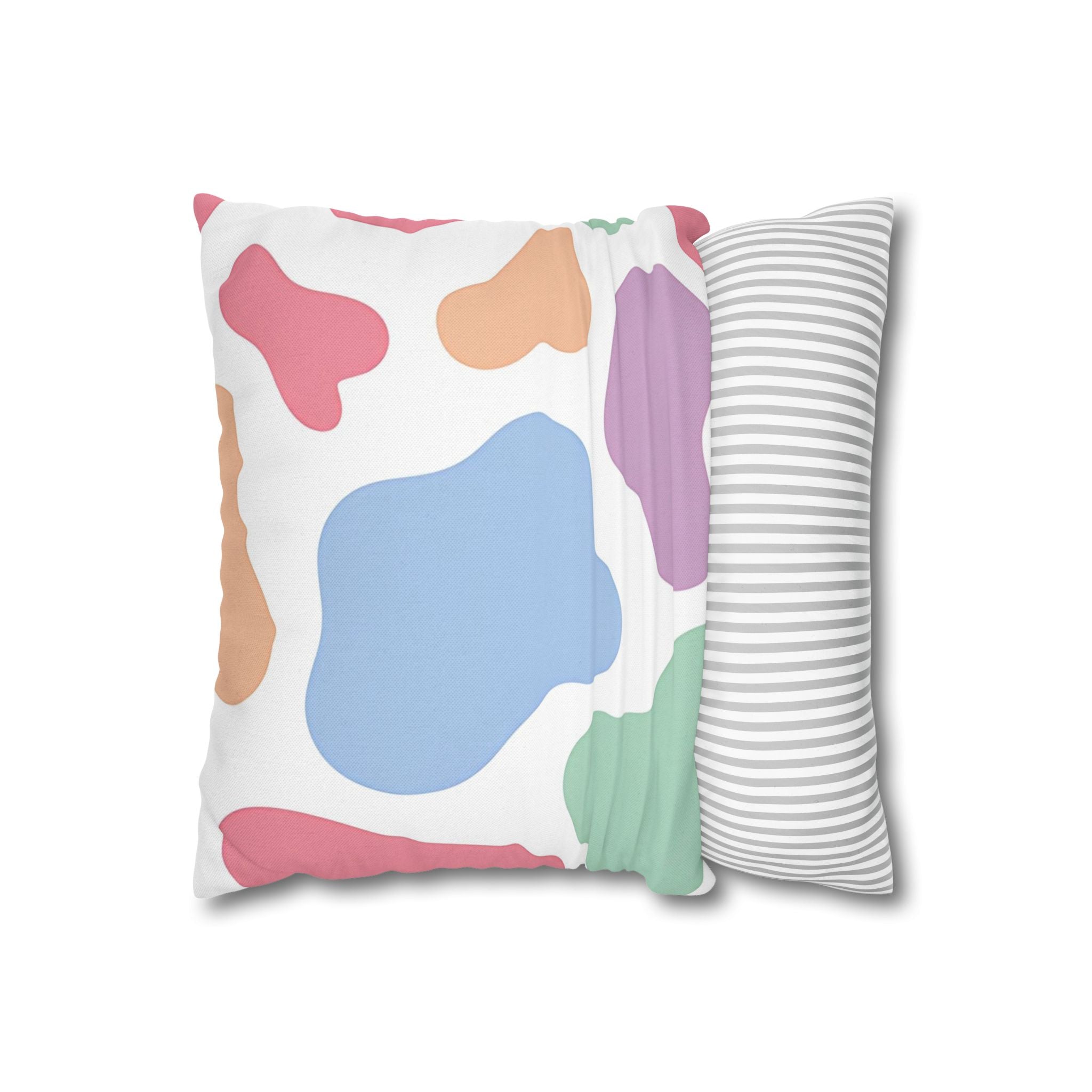 Pastel Abstract Splatter Pillowcase, Artsulli - Art is Long, Life is Short, Home Decor, , , , , , , 