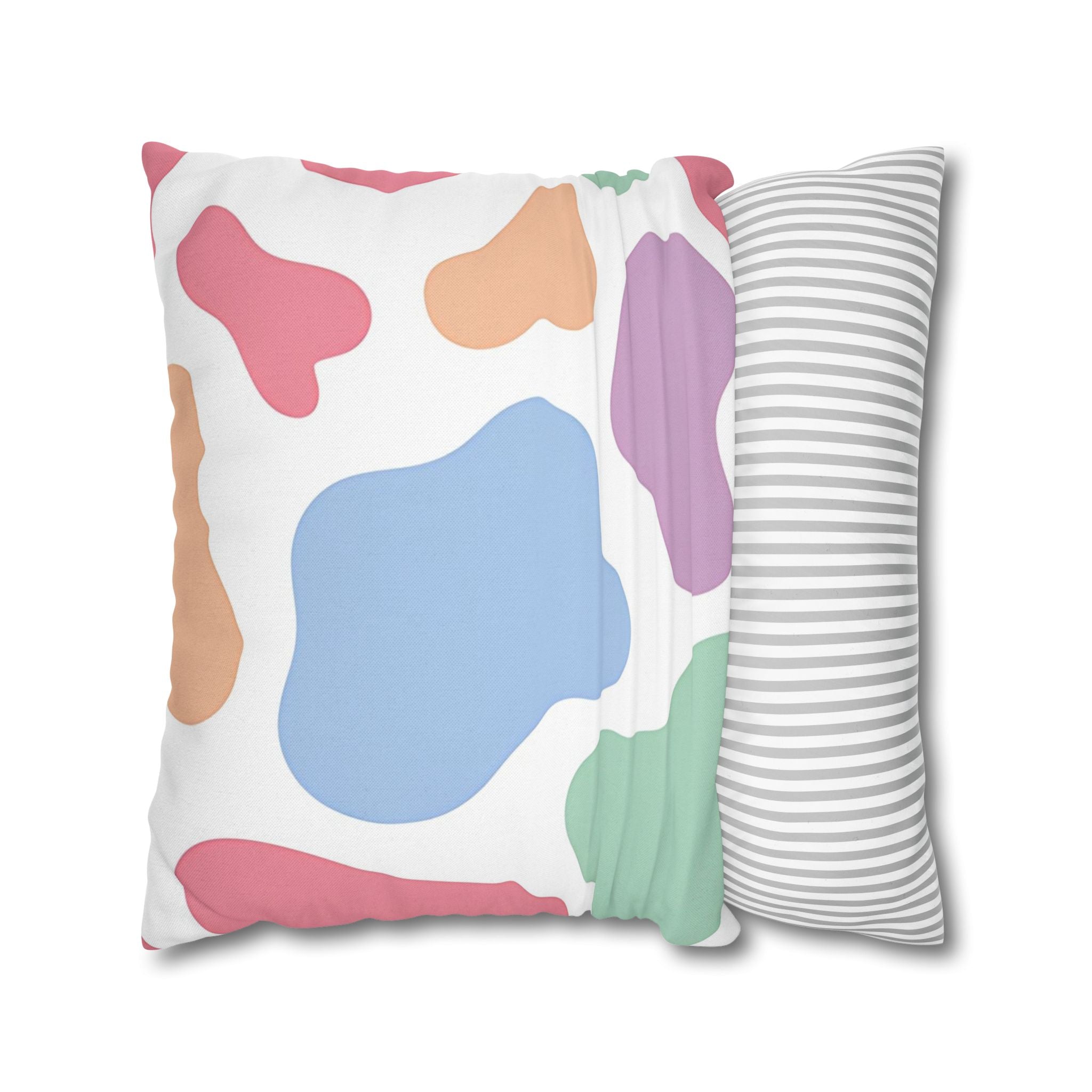 Pastel Abstract Splatter Pillowcase, Artsulli - Art is Long, Life is Short, Home Decor, , , , , , , 