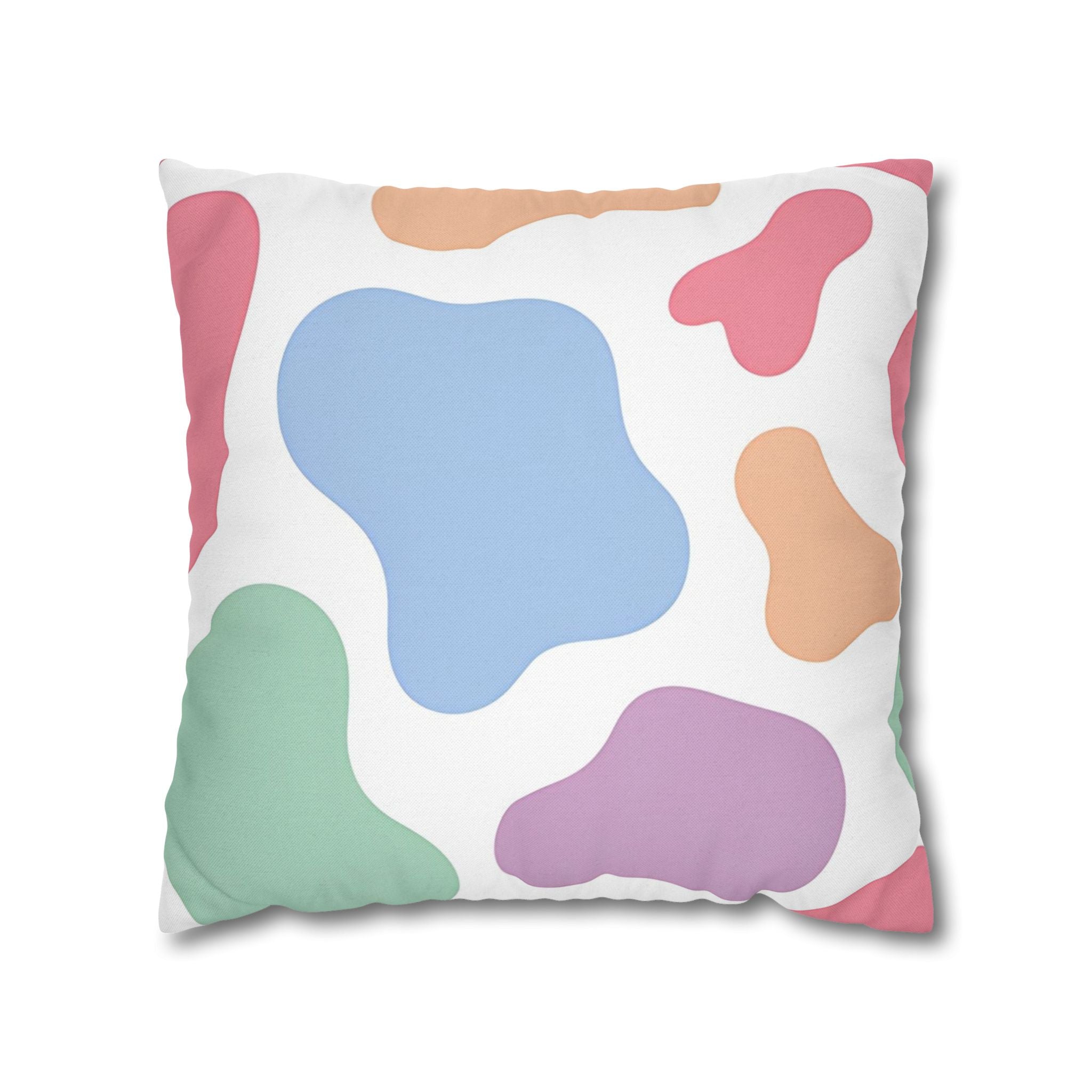 Pastel Abstract Splatter Pillowcase, Artsulli - Art is Long, Life is Short, Home Decor, Size, 18" × 18", , , , , 32773517181744177324