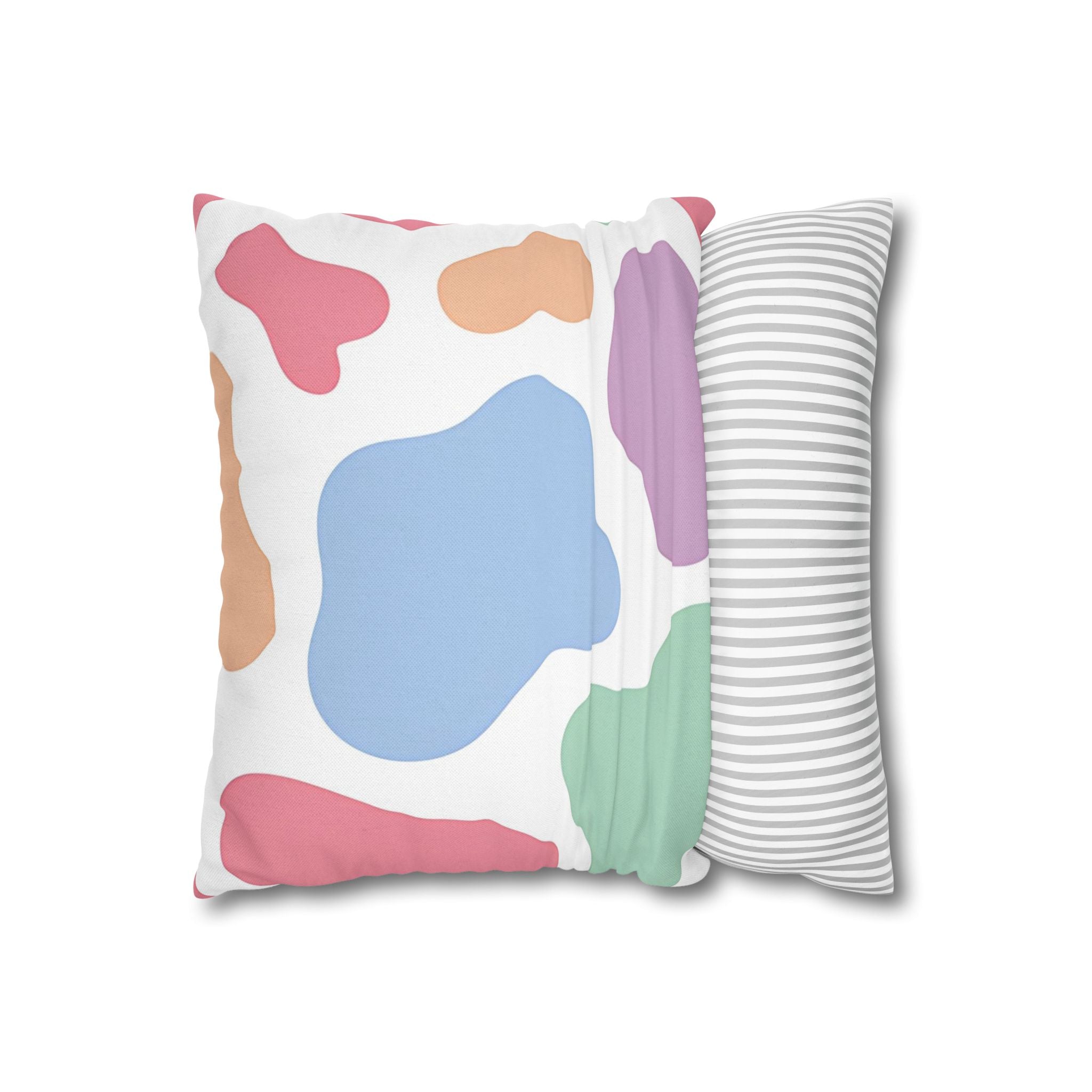 Pastel Abstract Splatter Pillowcase, Artsulli - Art is Long, Life is Short, Home Decor, , , , , , , 
