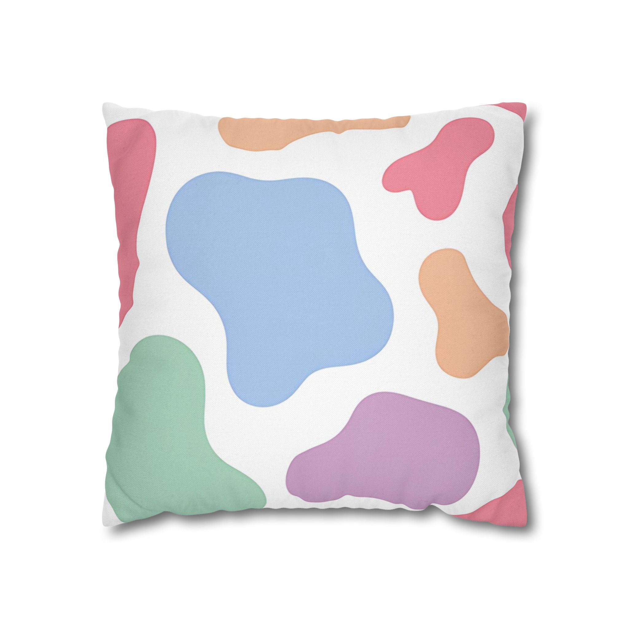 Pastel Abstract Splatter Pillowcase, Artsulli - Art is Long, Life is Short, Home Decor, Size, 16" × 16", , , , , 21583722063040365959