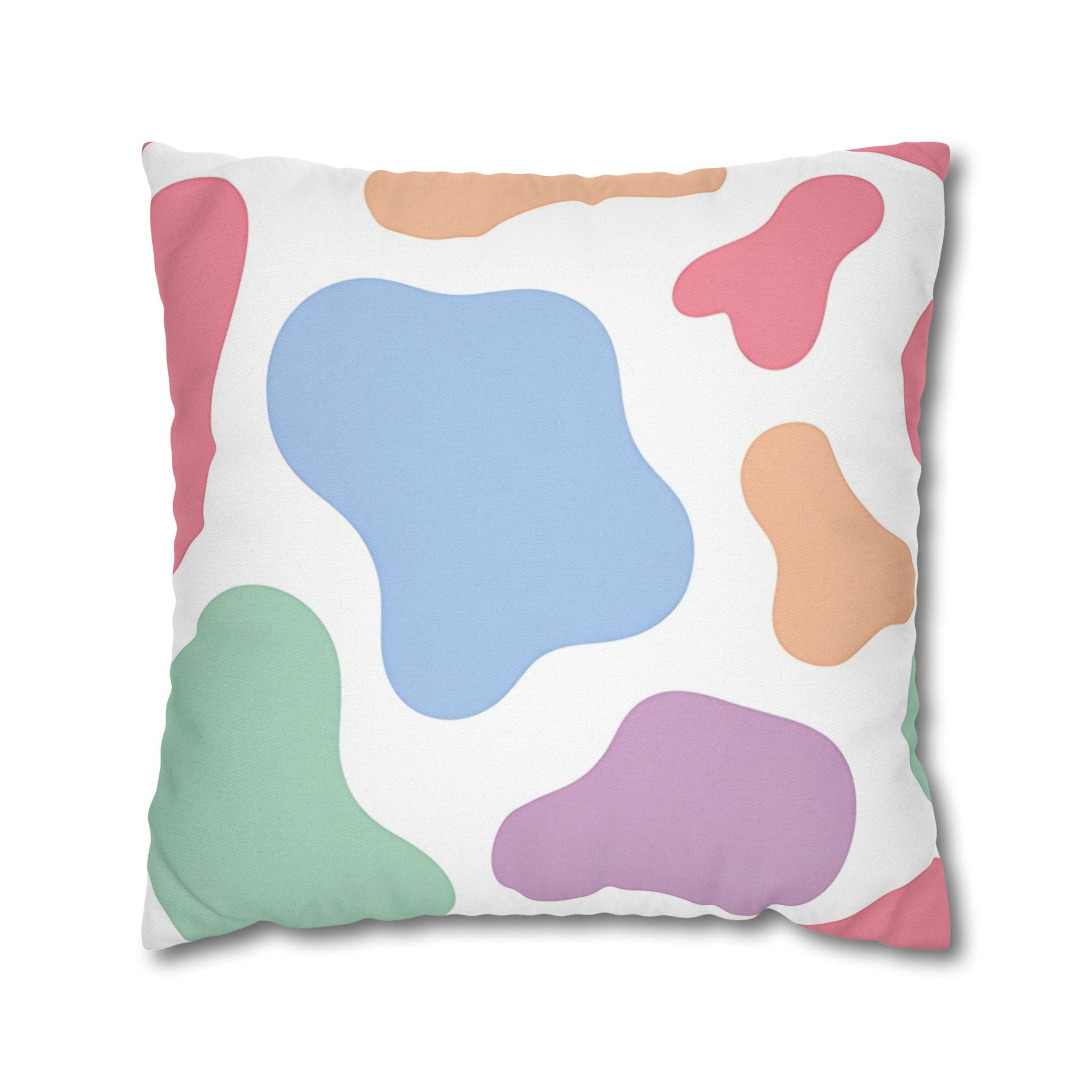 Pastel Abstract Splatter Pillowcase, Artsulli - Art is Long, Life is Short, Home Decor, Size, 20" × 20", , , , , 42768388158747304008