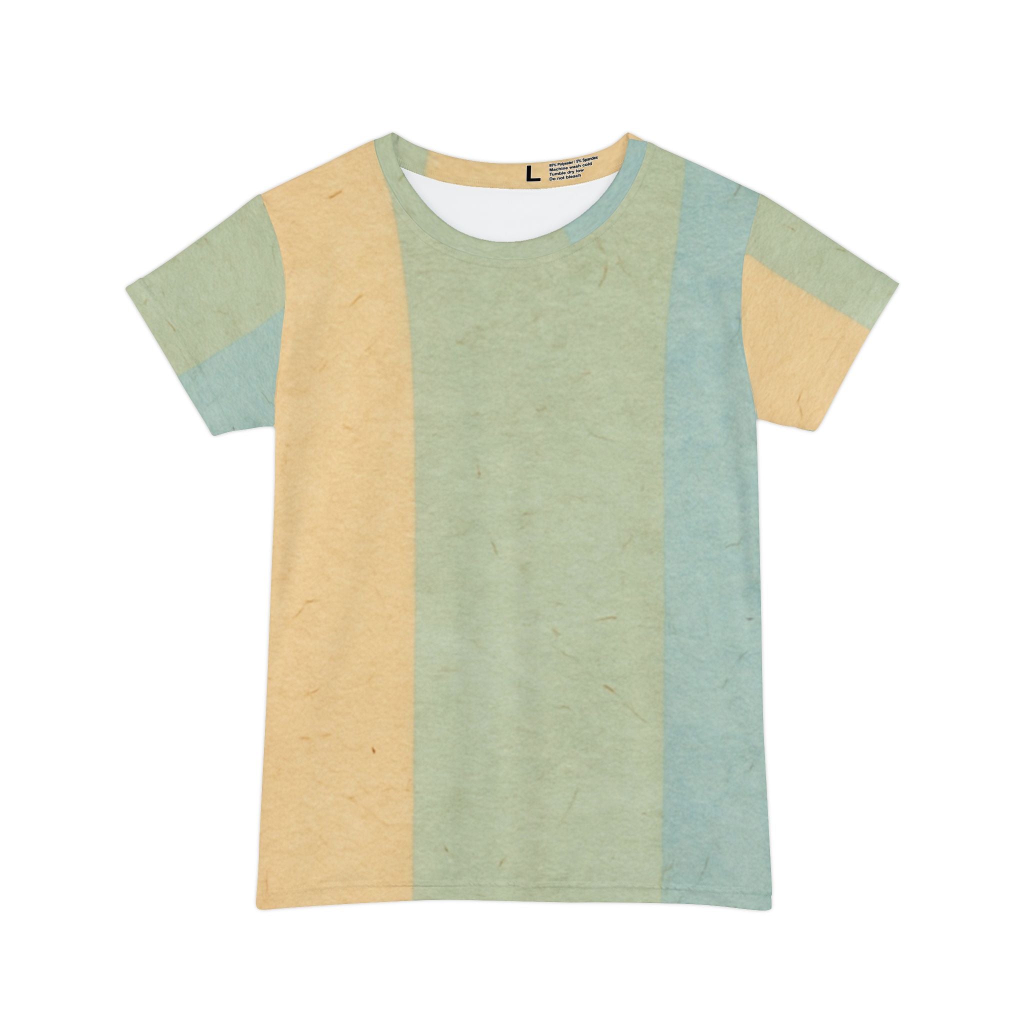 Pastel Color Block T-Shirt, Artsulli - Art is Long, Life is Short, All Over Prints, Size, XS, , , , , 55579494989503339710