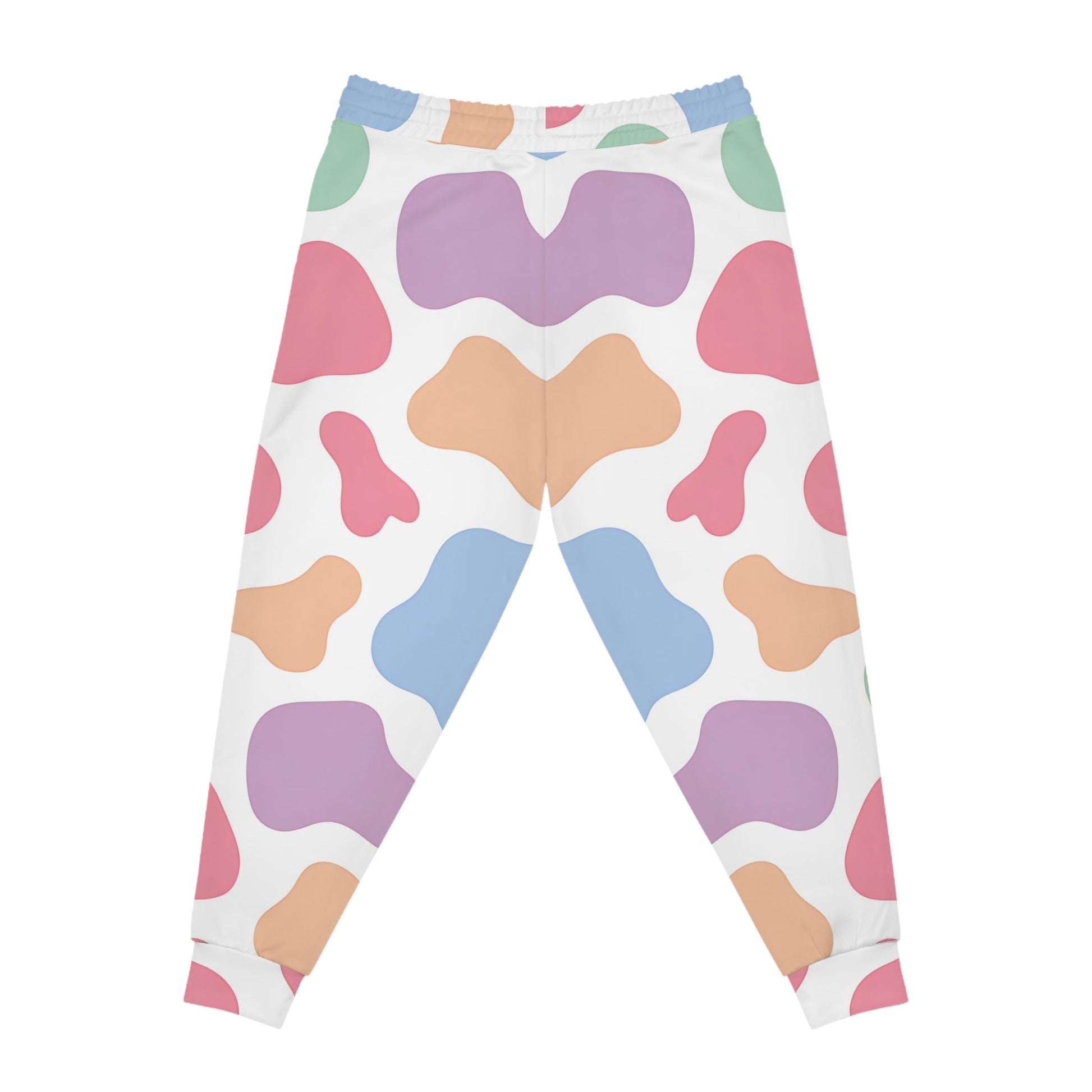 Pastel Cow Print Joggers, Artsulli - Art is Long, Life is Short, All Over Prints, , , , , , , 