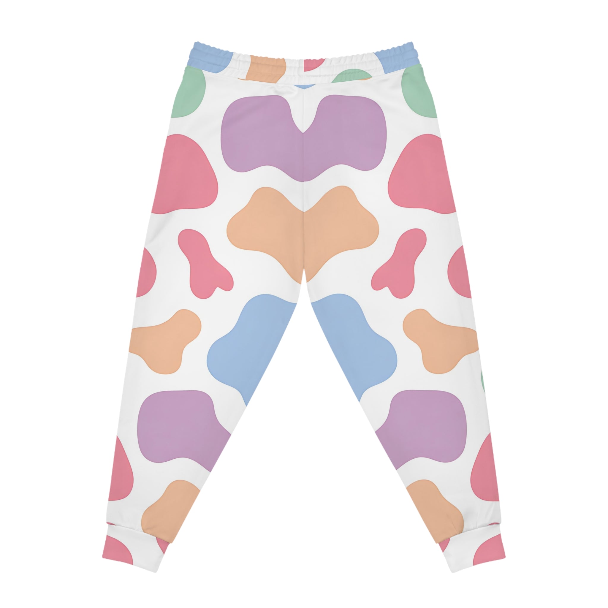 Pastel Cow Print Joggers, Artsulli - Art is Long, Life is Short, All Over Prints, , , , , , , 