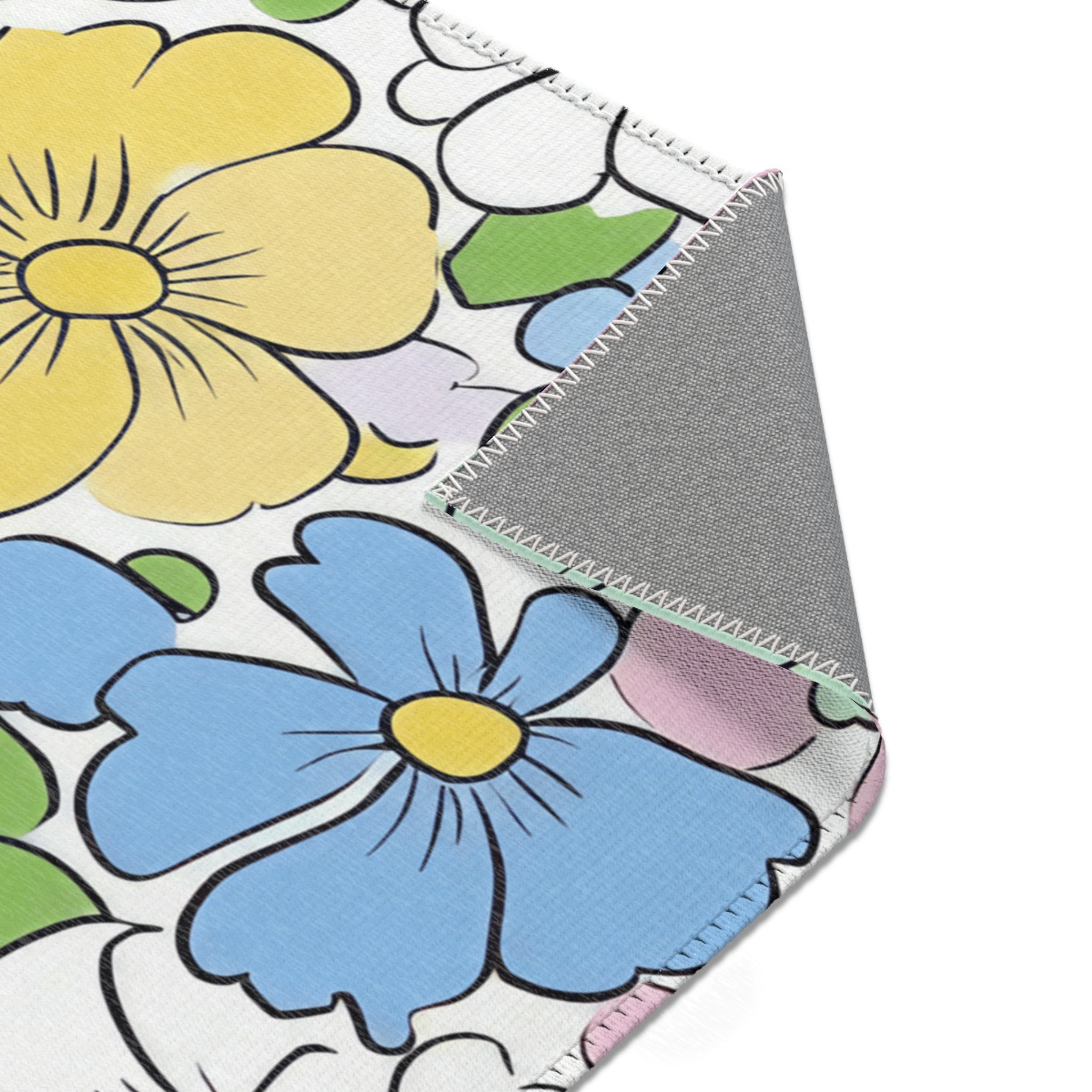 Pastel Floral Area Rug, Artsulli - Art is Long, Life is Short, Home Decor, , , , , , , 
