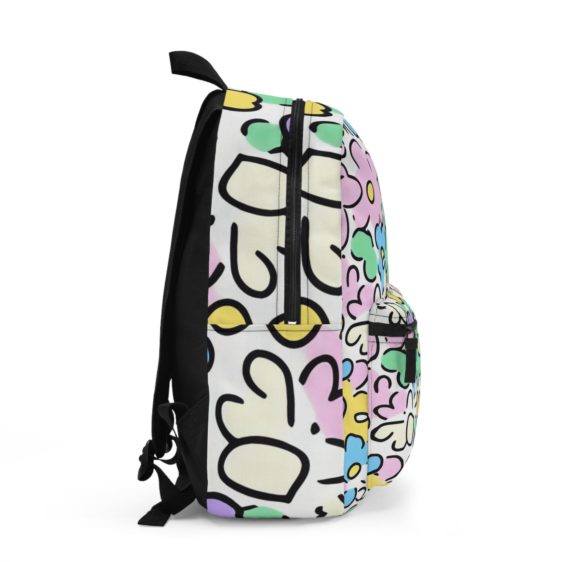 Pastel Floral Backpack, Artsulli - Art is Long, Life is Short, Bags, , , , , , , 