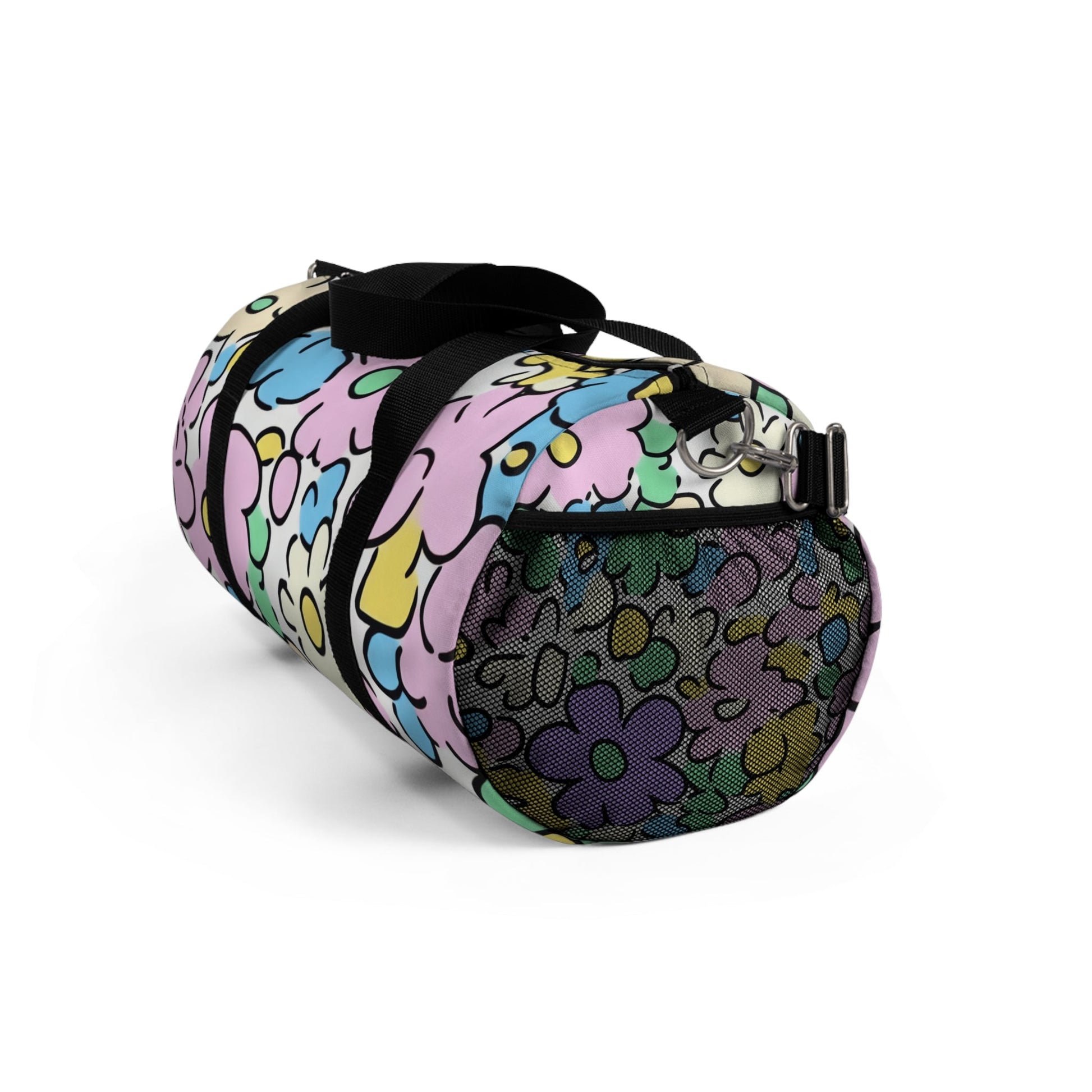 Pastel Floral Duffel Bags, Artsulli - Art is Long, Life is Short, Bags, , , , , , , 