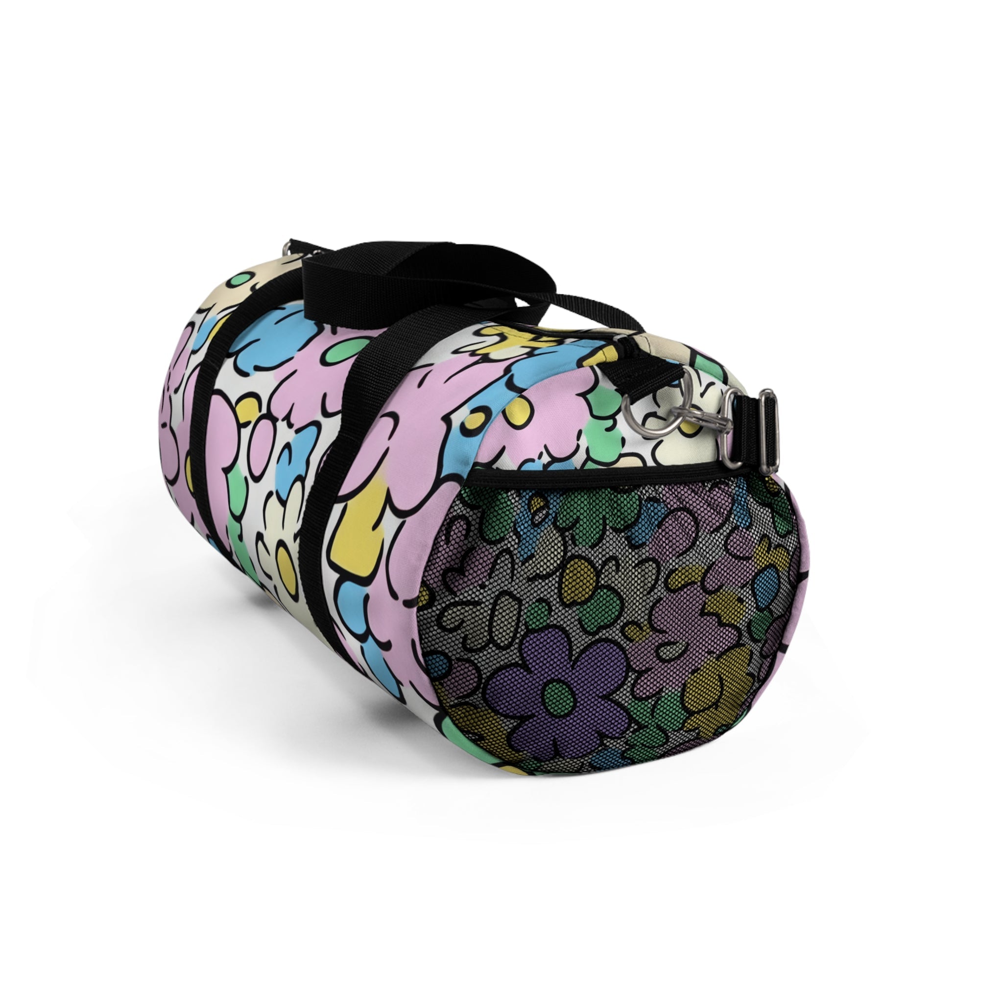 Pastel Floral Duffel Bags, Artsulli - Art is Long, Life is Short, Bags, , , , , , , 