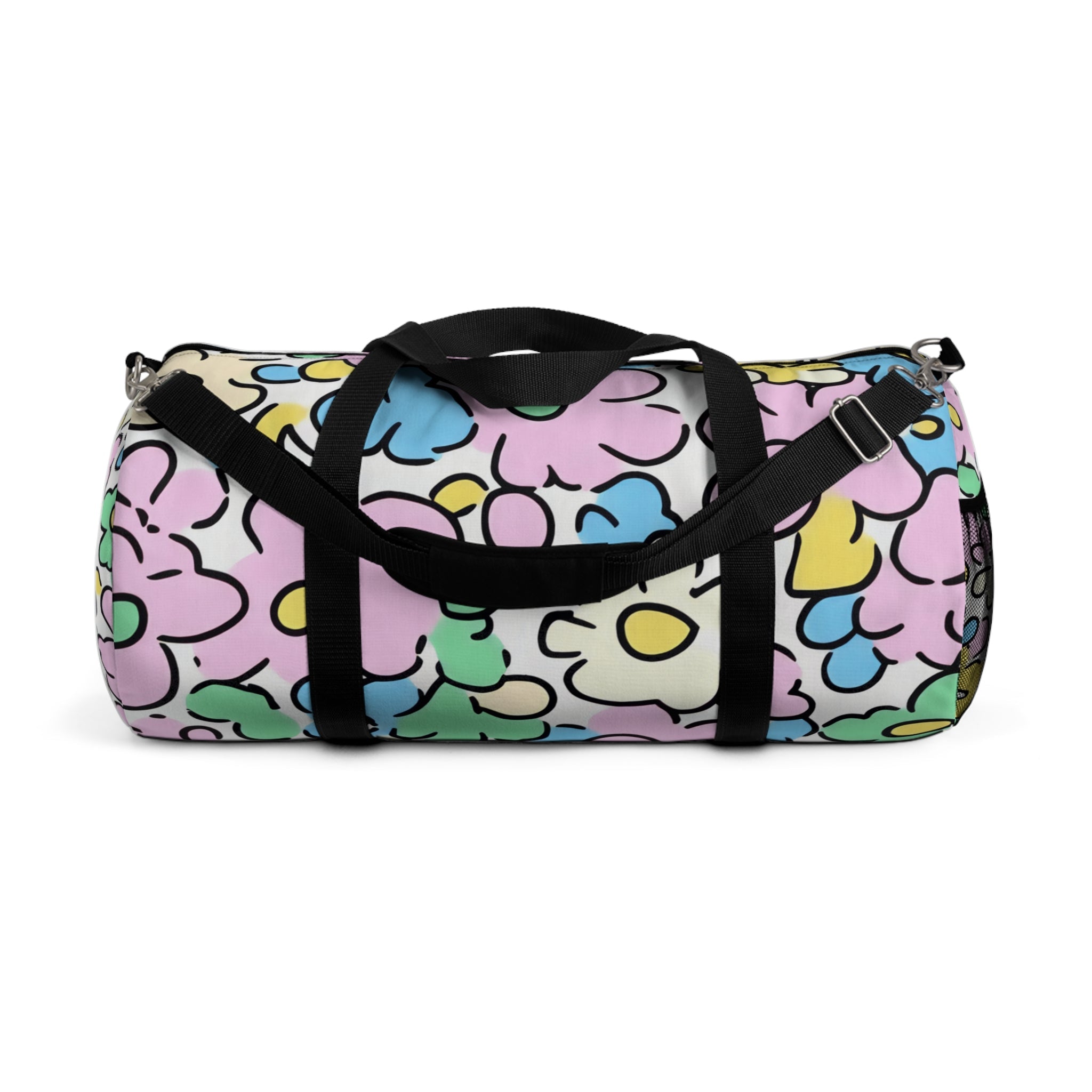 Pastel Floral Duffel Bags, Artsulli - Art is Long, Life is Short, Bags, Size, Large, , , , , 17962691447467899770