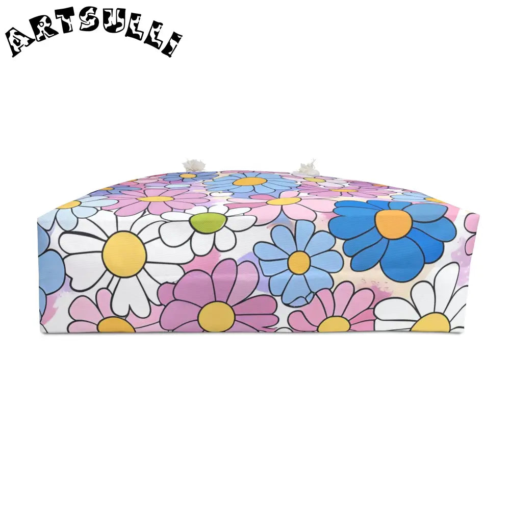Pastel Floral Oversized Weekender Tote, Artsulli - Art is Long, Life is Short, Bags, , , , , , , 
