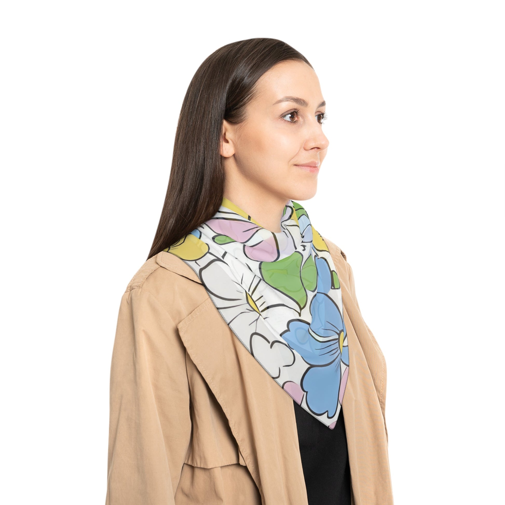 Pastel Floral Sheer Scarf, Artsulli - Art is Long, Life is Short, Accessories, , , , , , , 