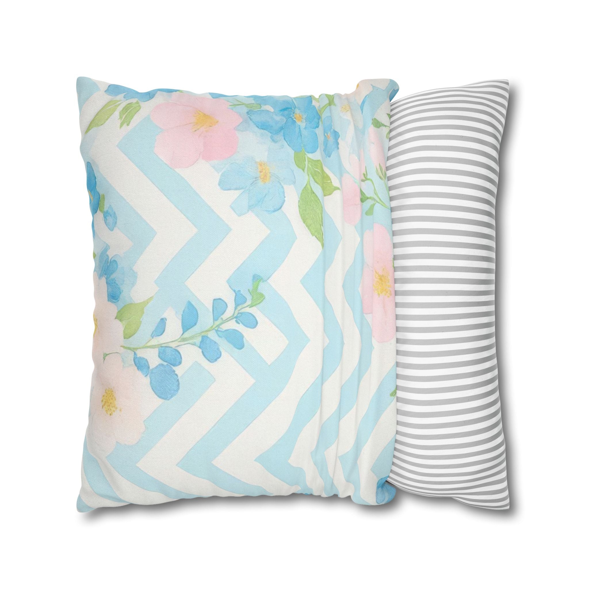 Pastel Floral Square Throw Pillow, Artsulli - Art is Long, Life is Short, Home Decor, , , , , , , 