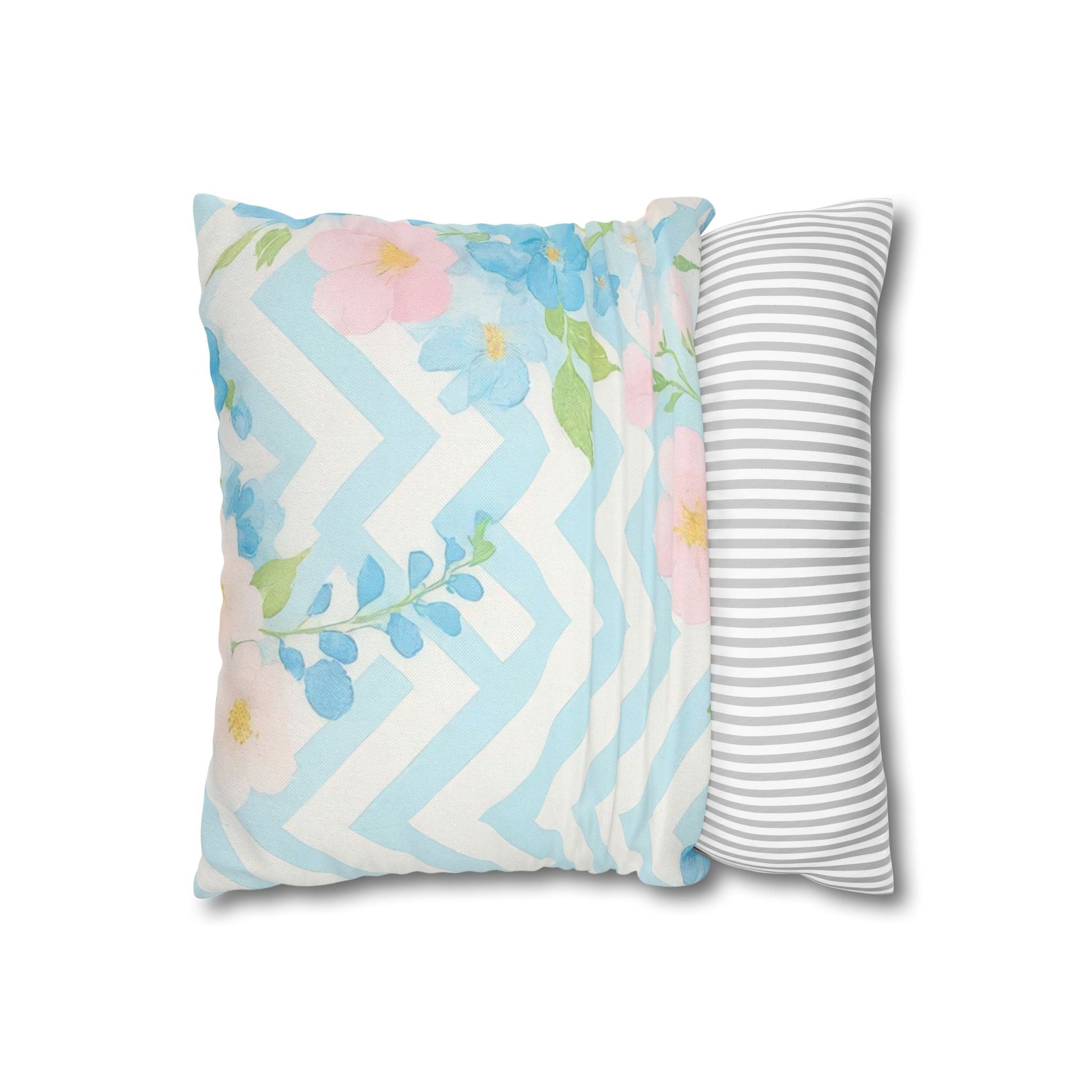 Pastel Floral Square Throw Pillow, Artsulli - Art is Long, Life is Short, Home Decor, , , , , , , 