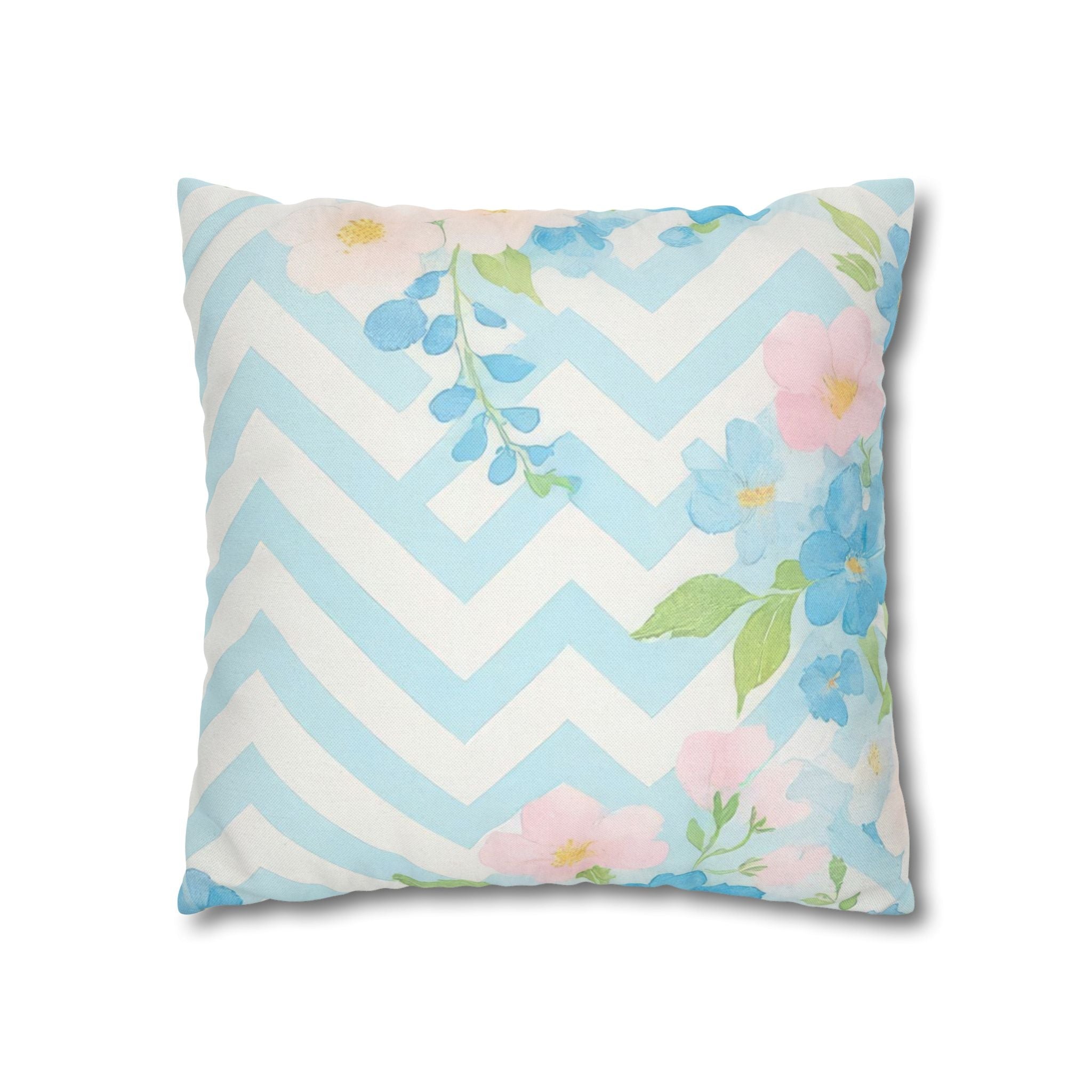 Pastel Floral Square Throw Pillow, Artsulli - Art is Long, Life is Short, Home Decor, , , , , , , 