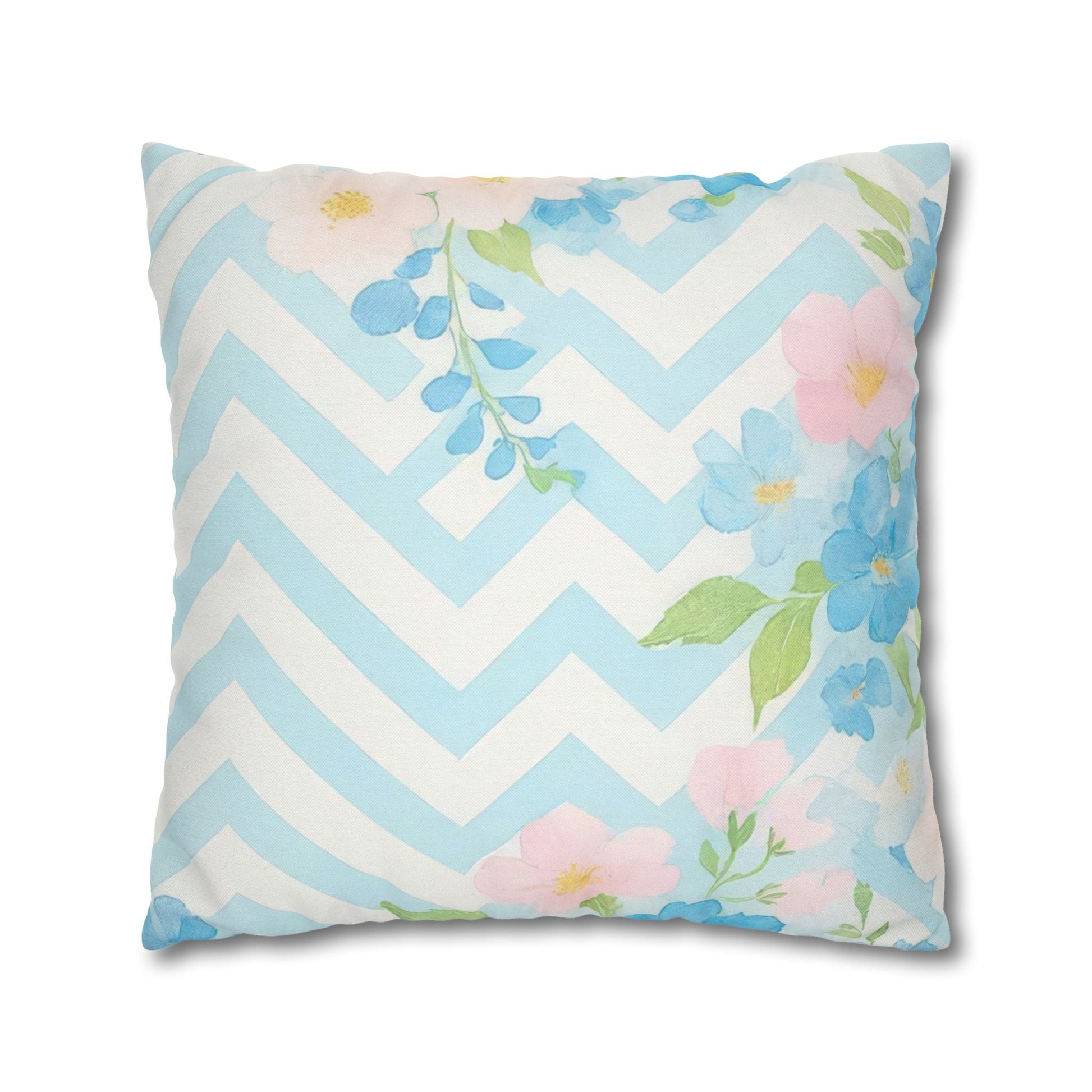 Pastel Floral Square Throw Pillow, Artsulli - Art is Long, Life is Short, Home Decor, , , , , , , 