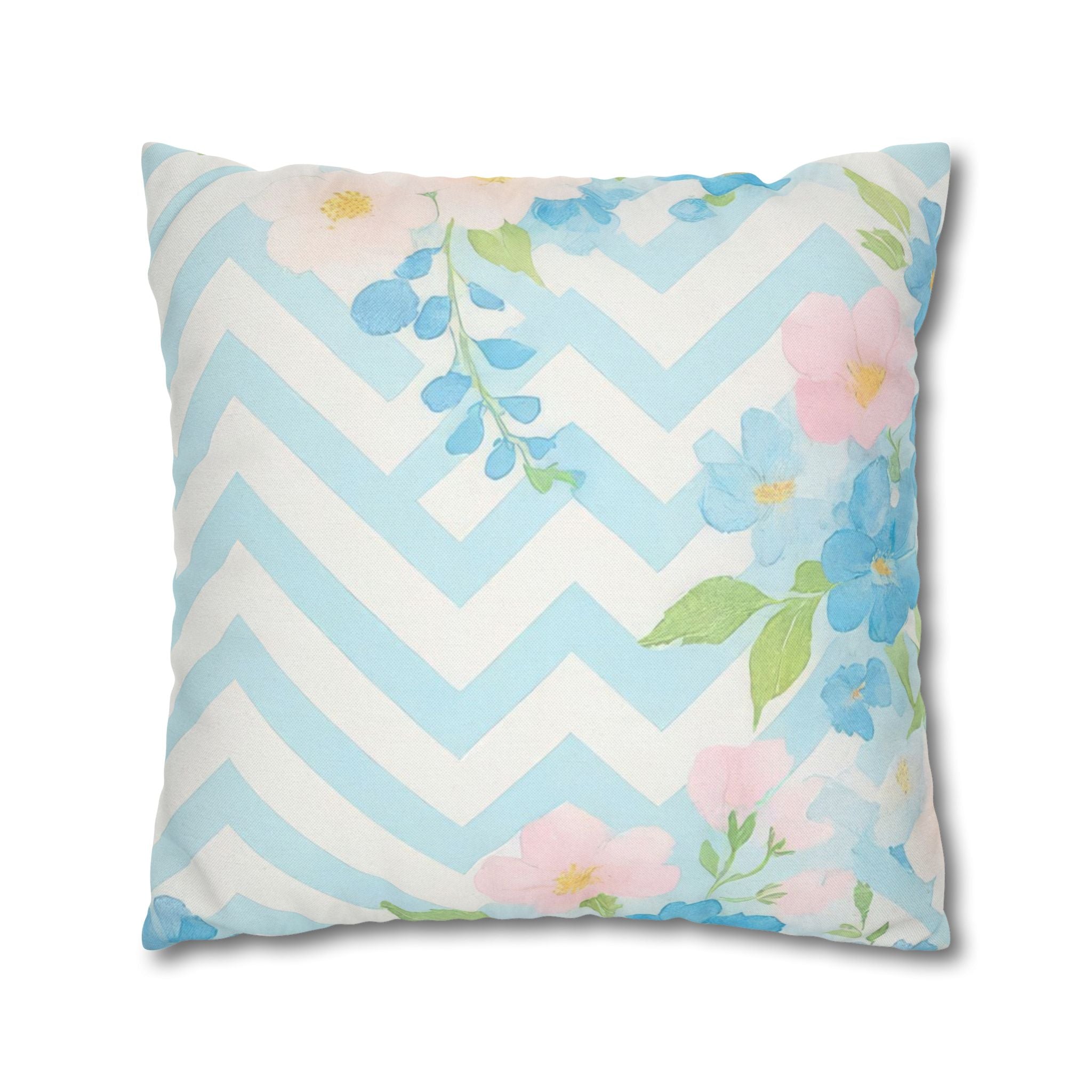 Pastel Floral Square Throw Pillow, Artsulli - Art is Long, Life is Short, Home Decor, , , , , , , 