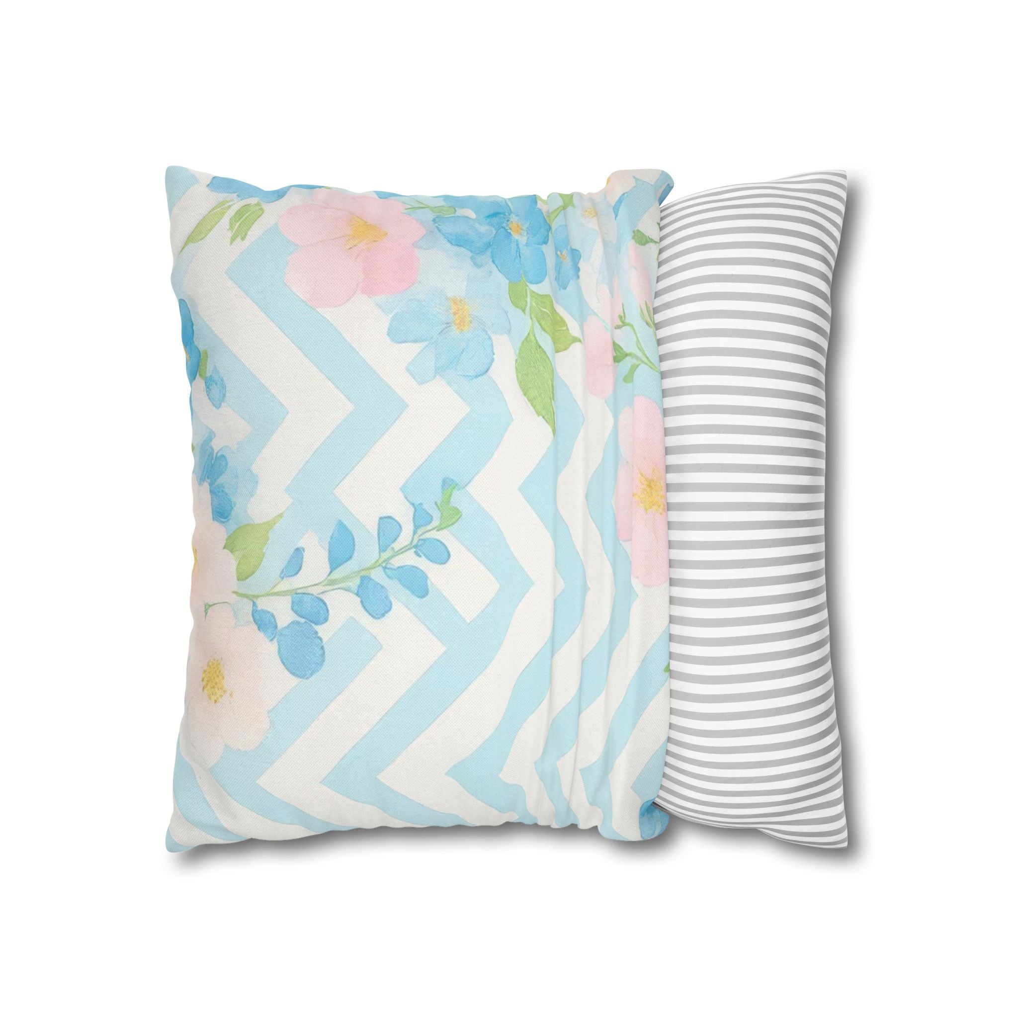 Pastel Floral Square Throw Pillow, Artsulli - Art is Long, Life is Short, Home Decor, , , , , , , 