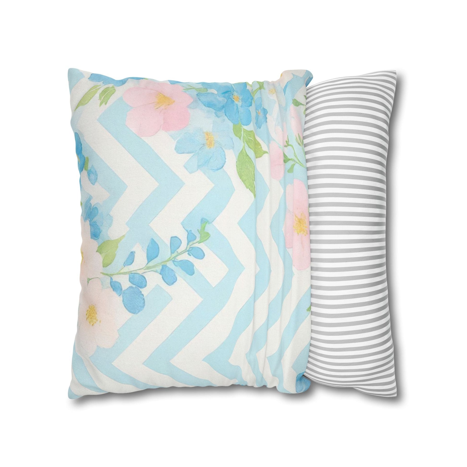 Pastel Floral Square Throw Pillow, Artsulli - Art is Long, Life is Short, Home Decor, , , , , , , 