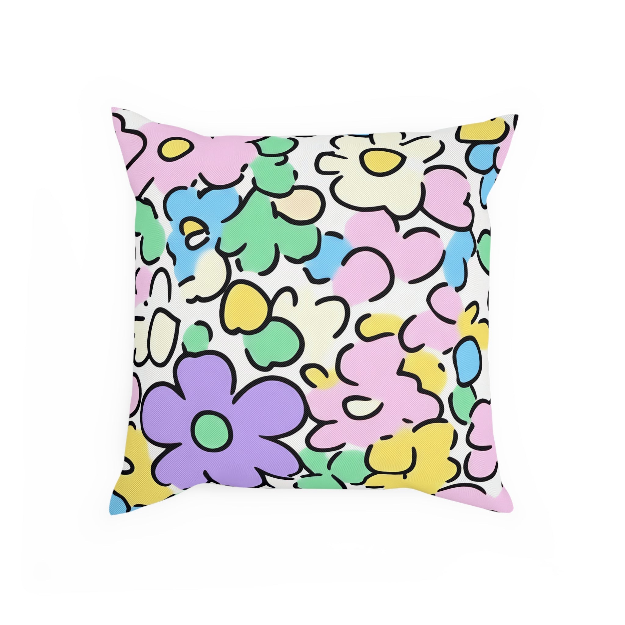 Pastel Floral Throw Pillow, Artsulli - Art is Long, Life is Short, Home Decor, , , , , , , 