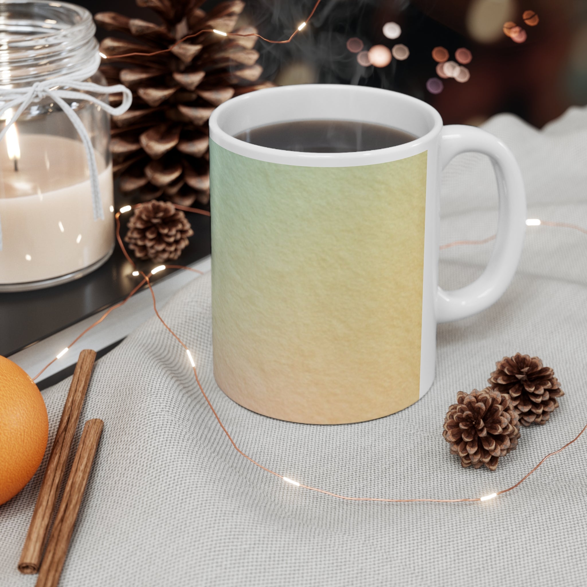 Pastel Gradient Ceramic Mug, Artsulli - Art is Long, Life is Short, Mug, , , , , , , 