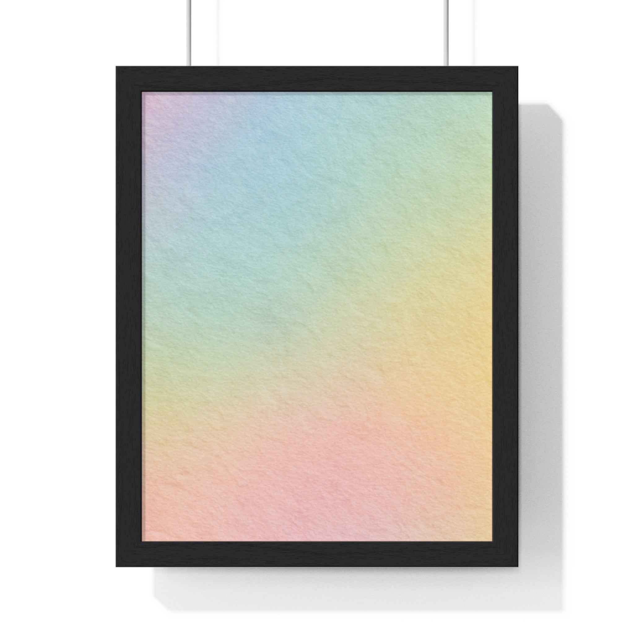 Printify Pastel Gradient Framed Print 2025