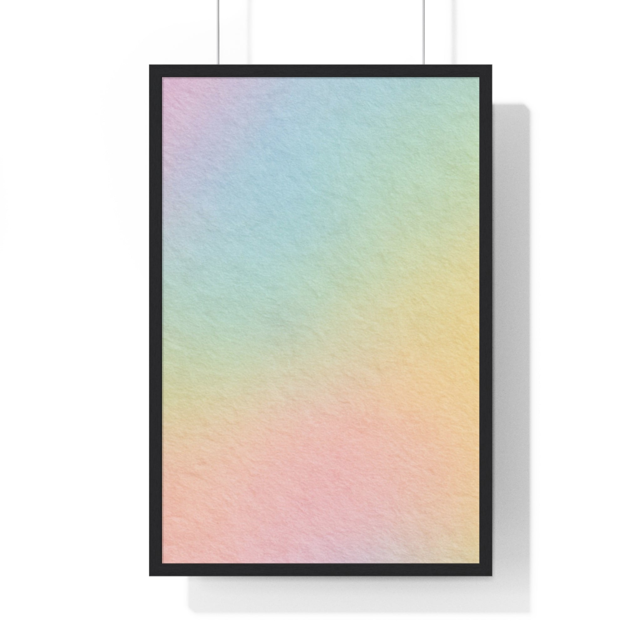 Printify Pastel Gradient Framed Print 2025