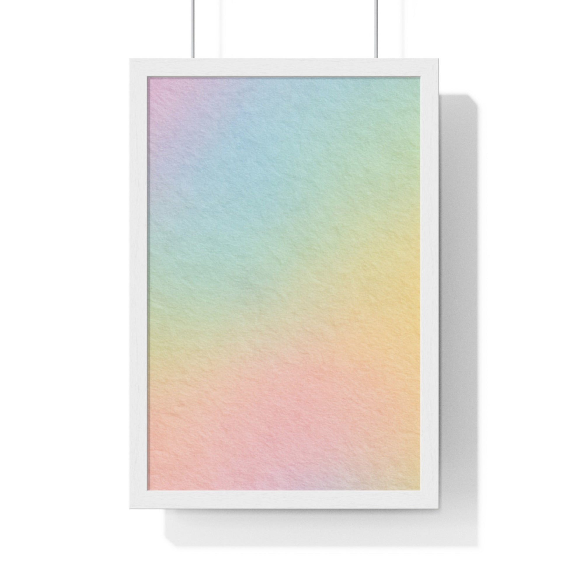Printify Pastel Gradient Framed Print 2025