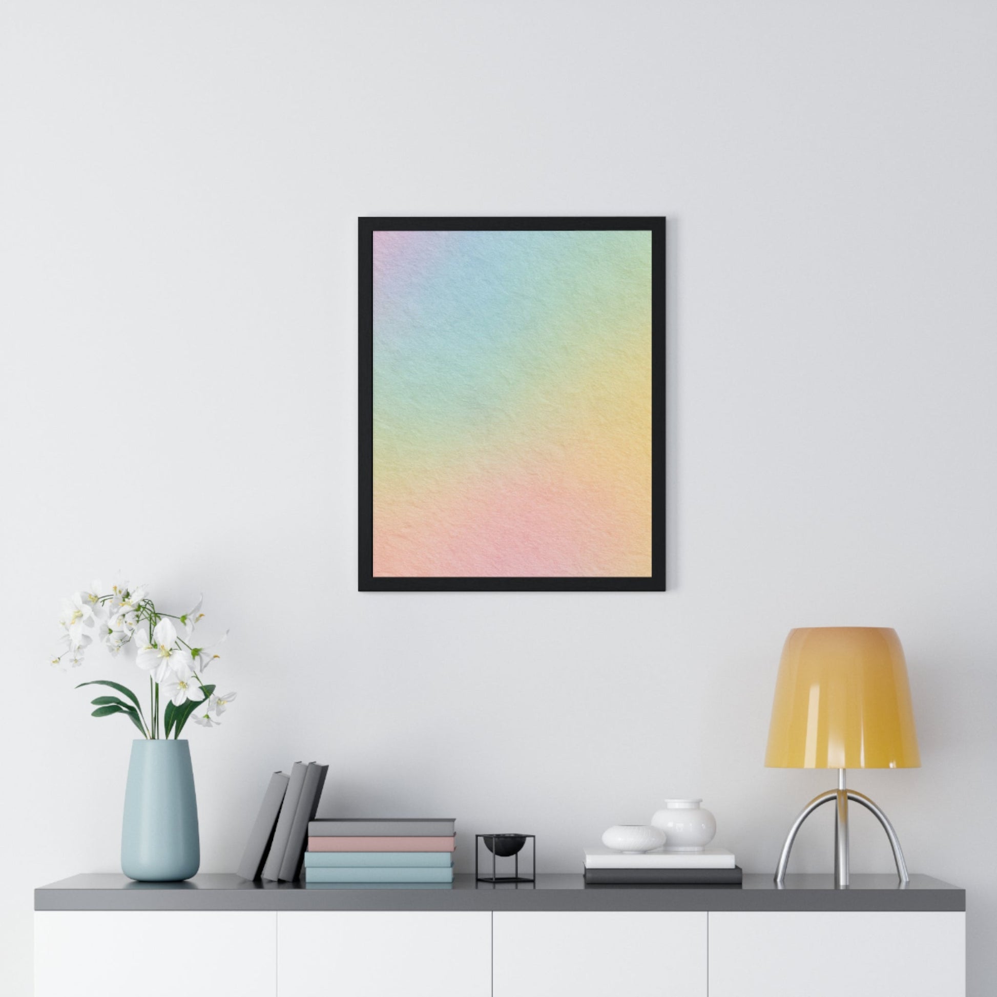 Printify Pastel Gradient Framed Print 2025