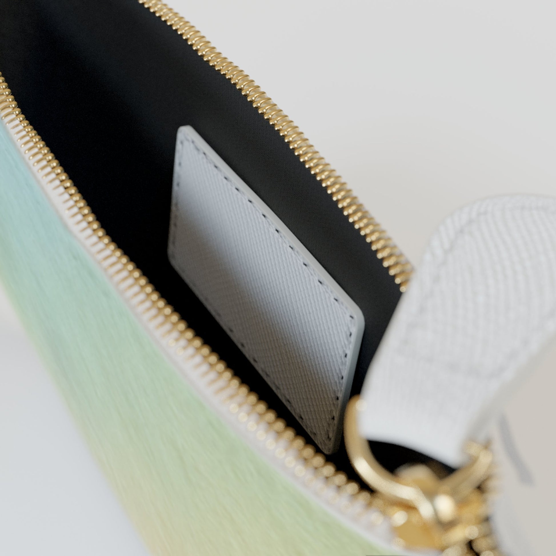 Printify Pastel Rainbow Gradient Clutch Bag 2025