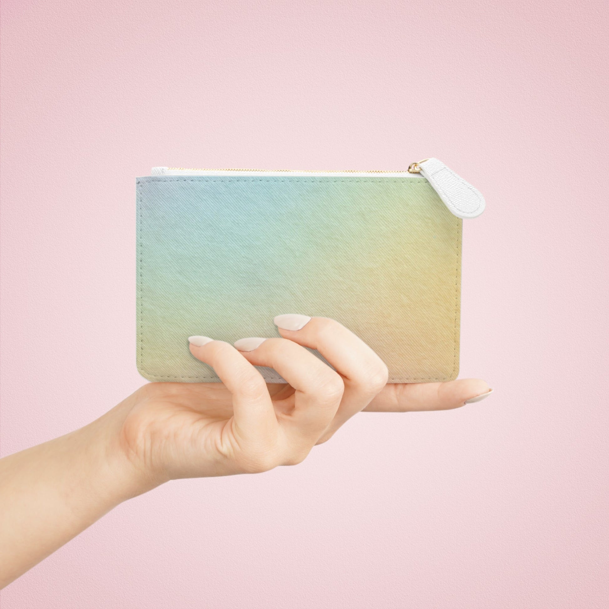 Printify Pastel Rainbow Gradient Clutch Bag 2025