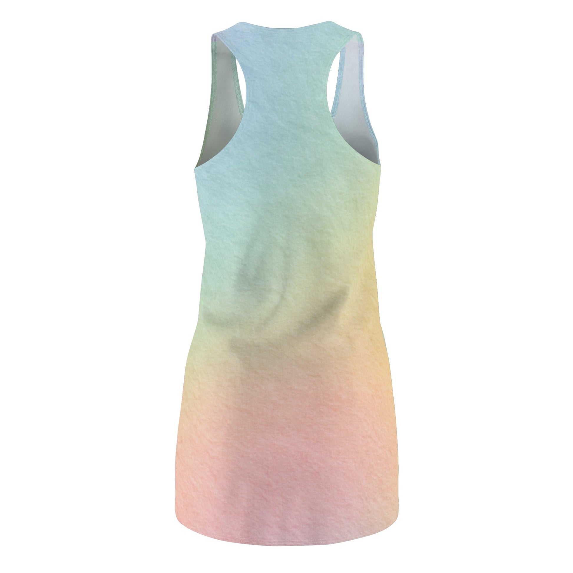 Pastel Rainbow Gradient Racerback Dress, Artsulli - Art is Long, Life is Short, All Over Prints, , , , , , , 