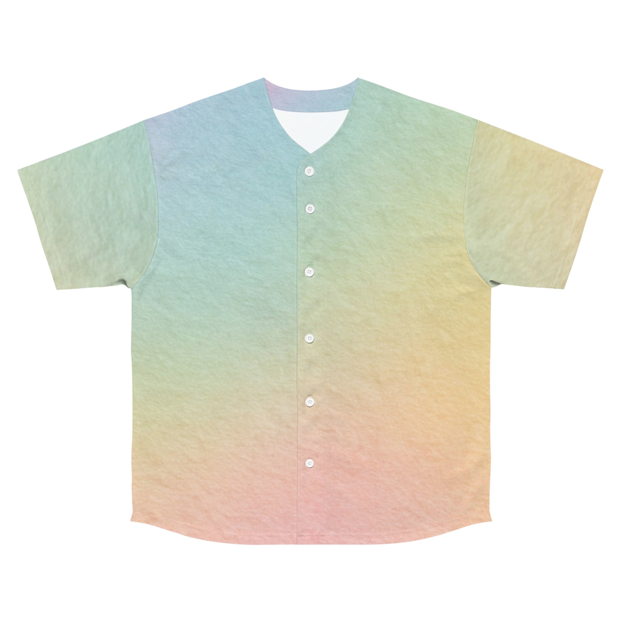 Printify Pastel Rainbow Ombré Baseball Jersey 2025